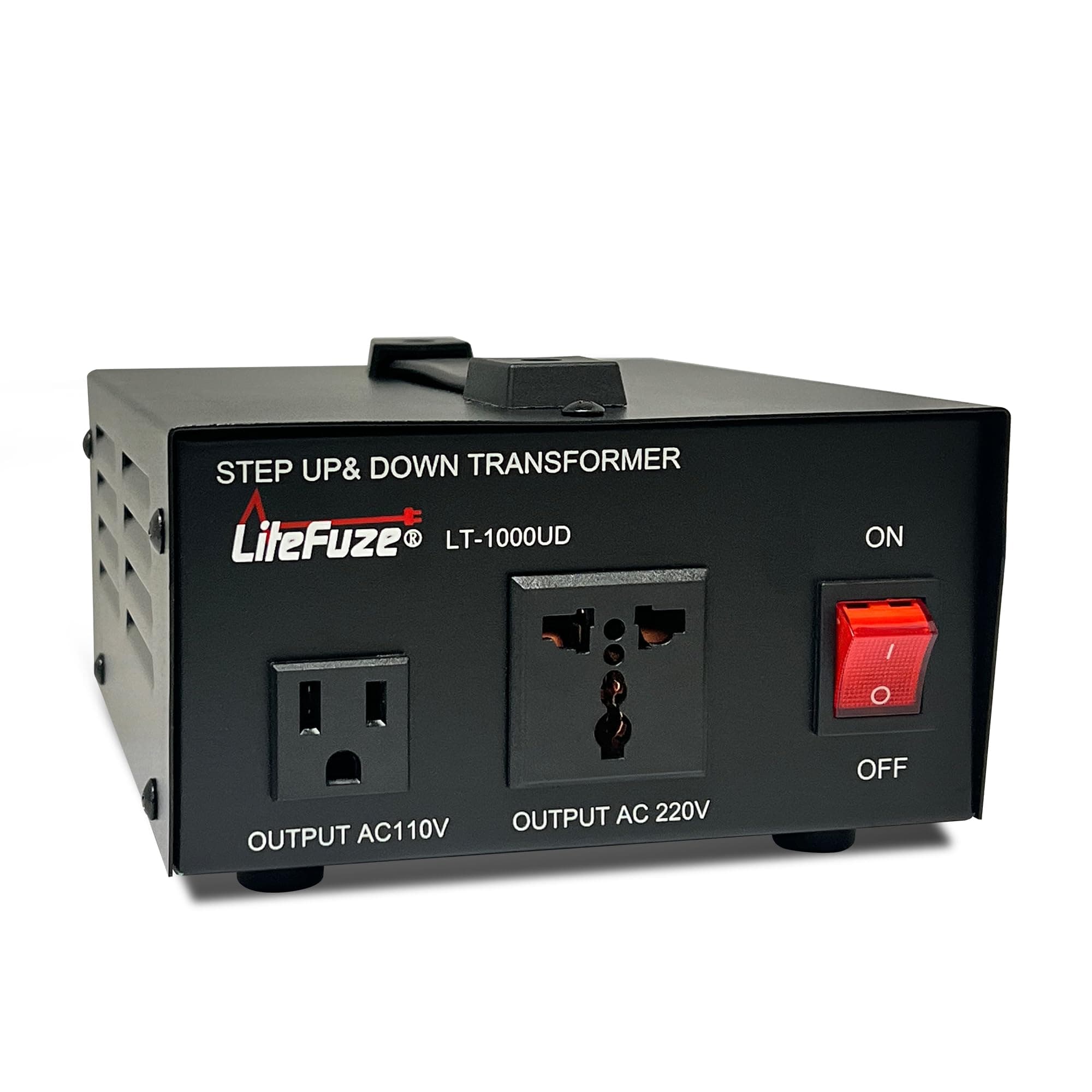 LiteFuze 1000-Watt Step Down Voltage Transformer 220V to 110V - US, Canada Products usage in India (220v to 110v Step Down Converter) - 5 Year Warranty (LT-1000)