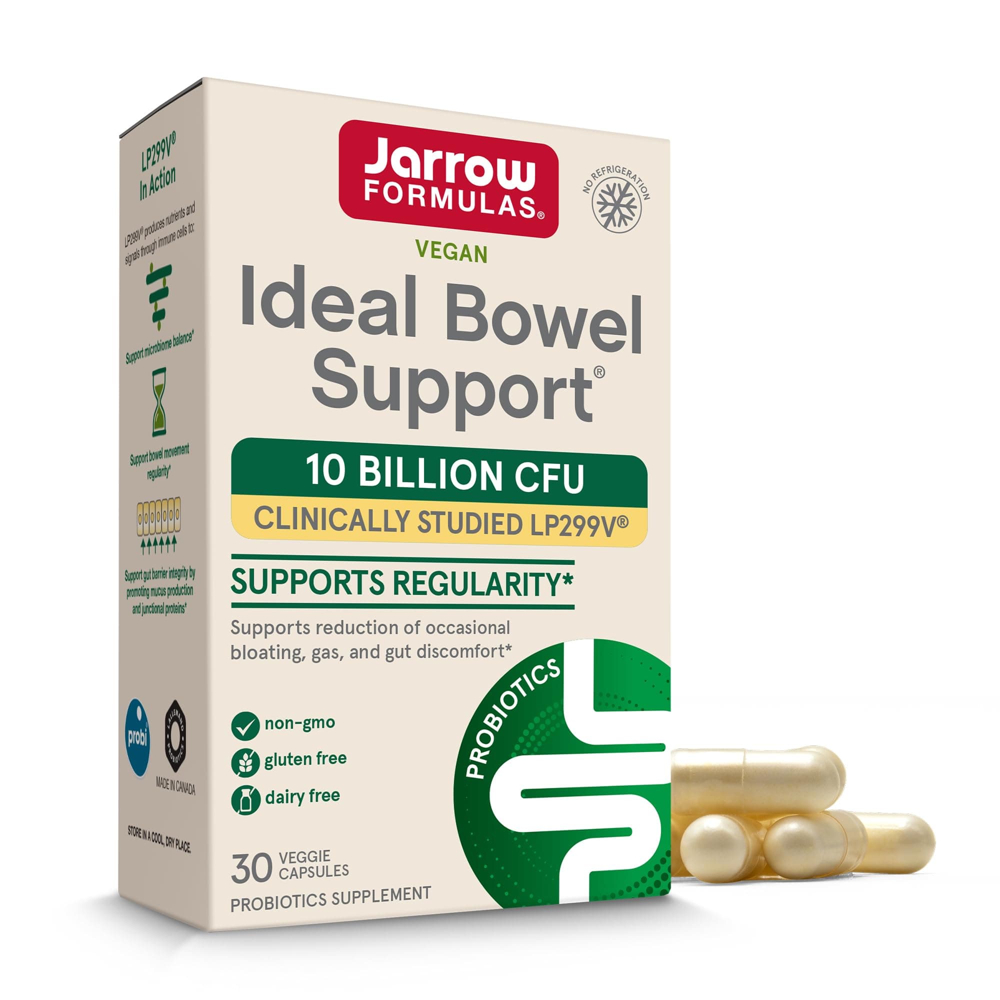 Jarrow Formulas, Ideal Bowel Support, 299v, 30 Capsules