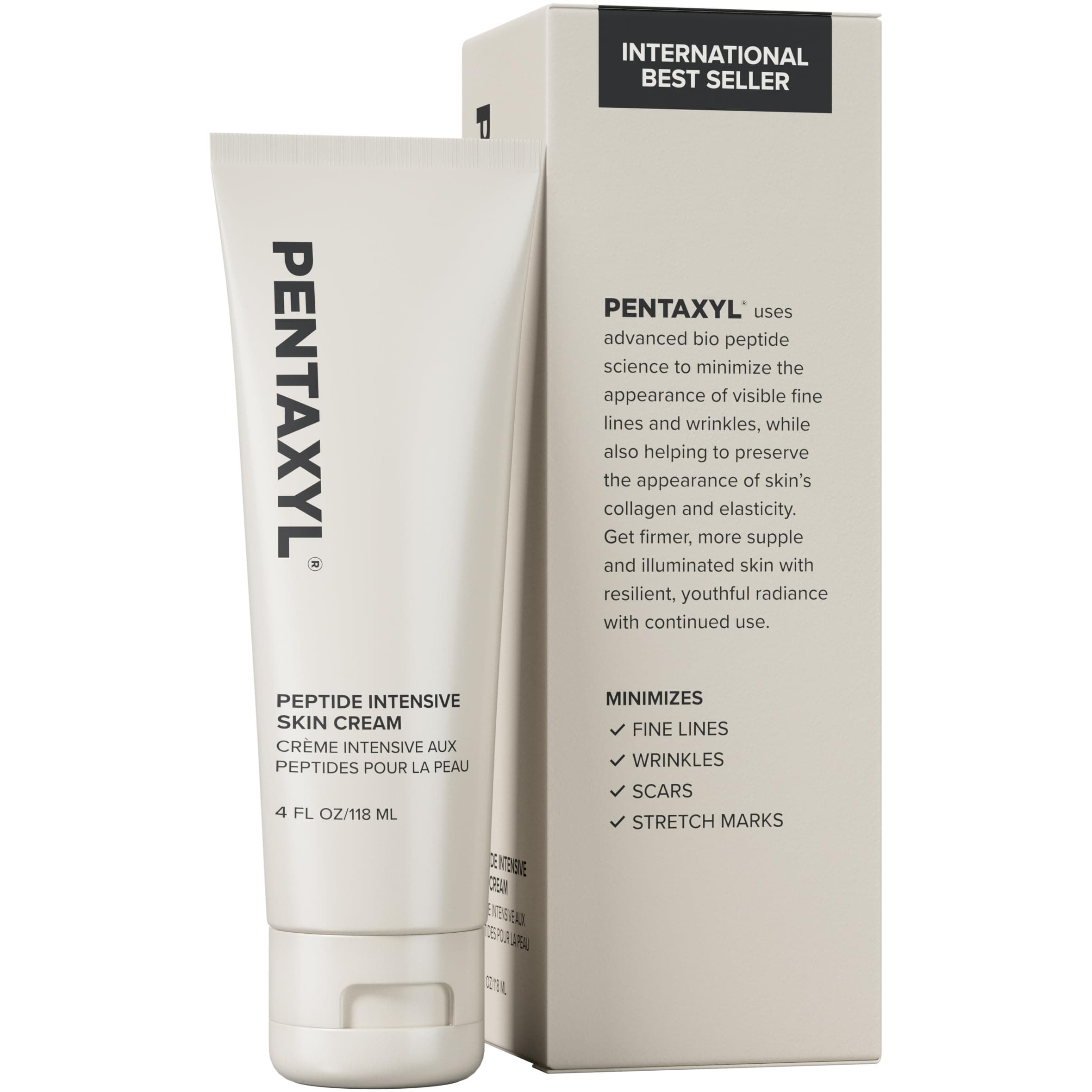 Peptide Cream — Matrixyl®, Acetyl Hexapeptide-8 & Palmitoyl Oligopeptide to Smooth Fine Lines & Firm-Looking Skin, Fragrance-Free, 4 fl oz (118 mL)