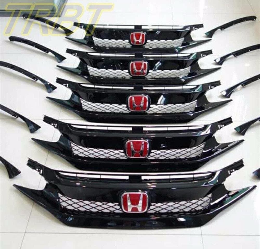 10th Front Bumper Grill Type R Grill Mesh Case for Honda Civic 2016 2017