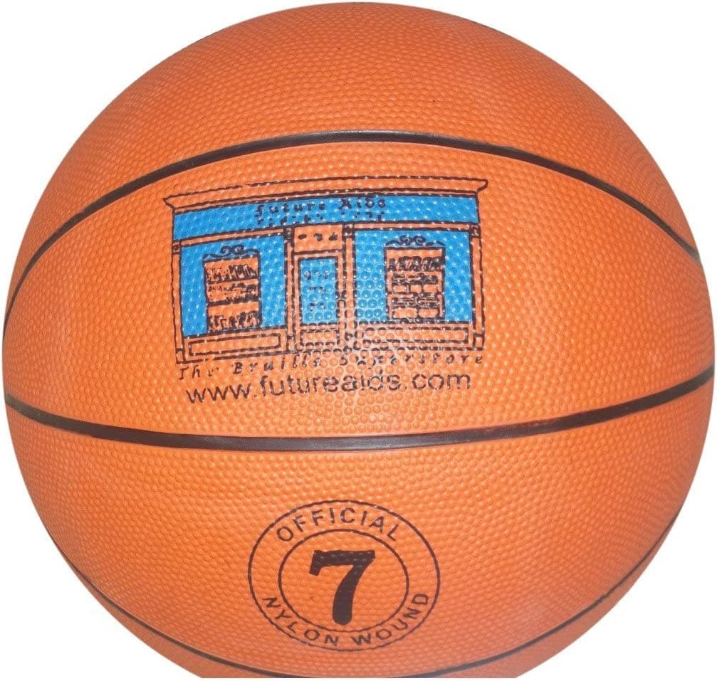 Classic Size 7 Rubber Bell Basketball for The Blind, Sighted, & Visually Impaired, for Coaches, Home, School, Teenagers, & Gifts - by Blind in Mind