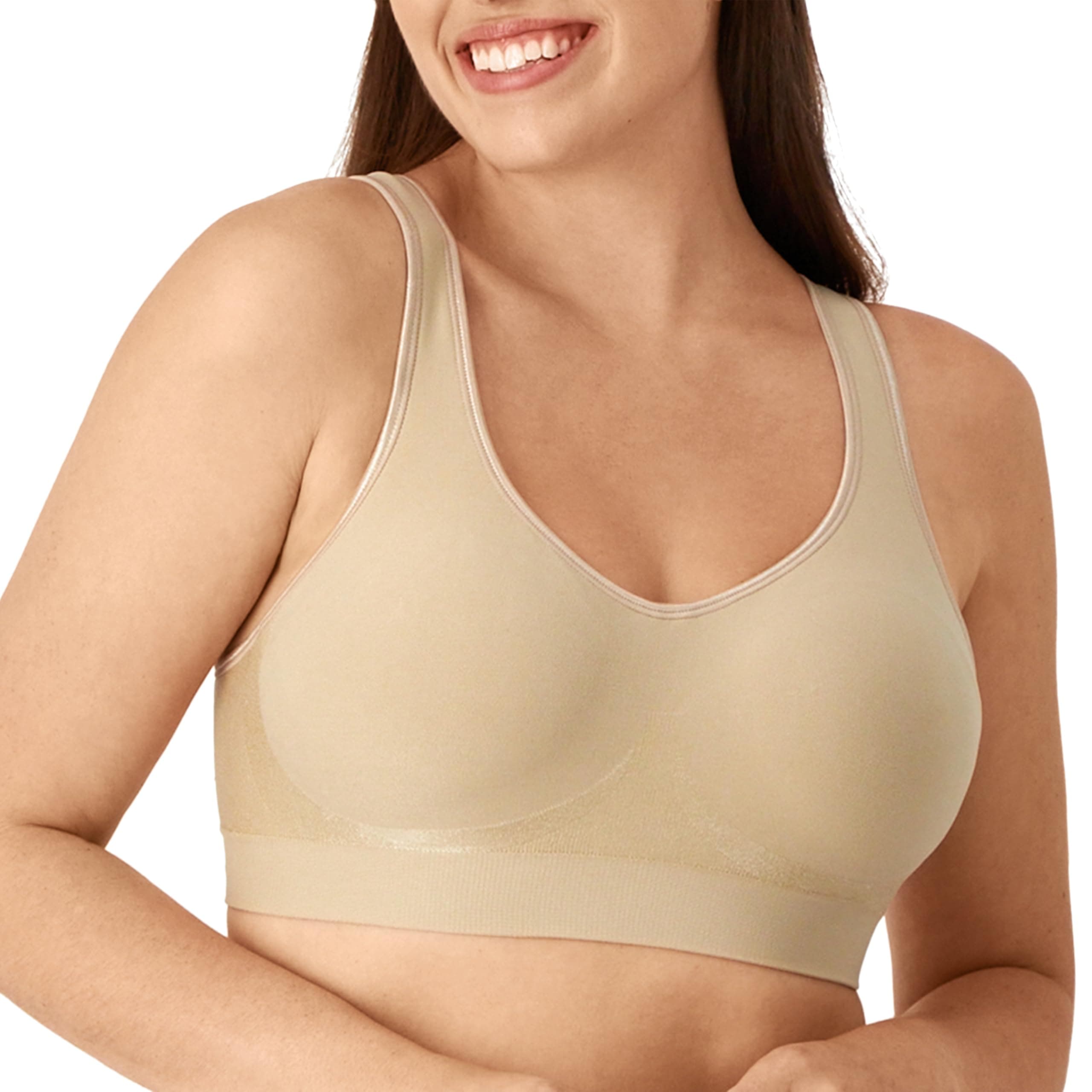 Women's Wireless Bra, Comfort Revolution Wireless Bra for Women, Targeted Shaping, Seamless, Full Coverage