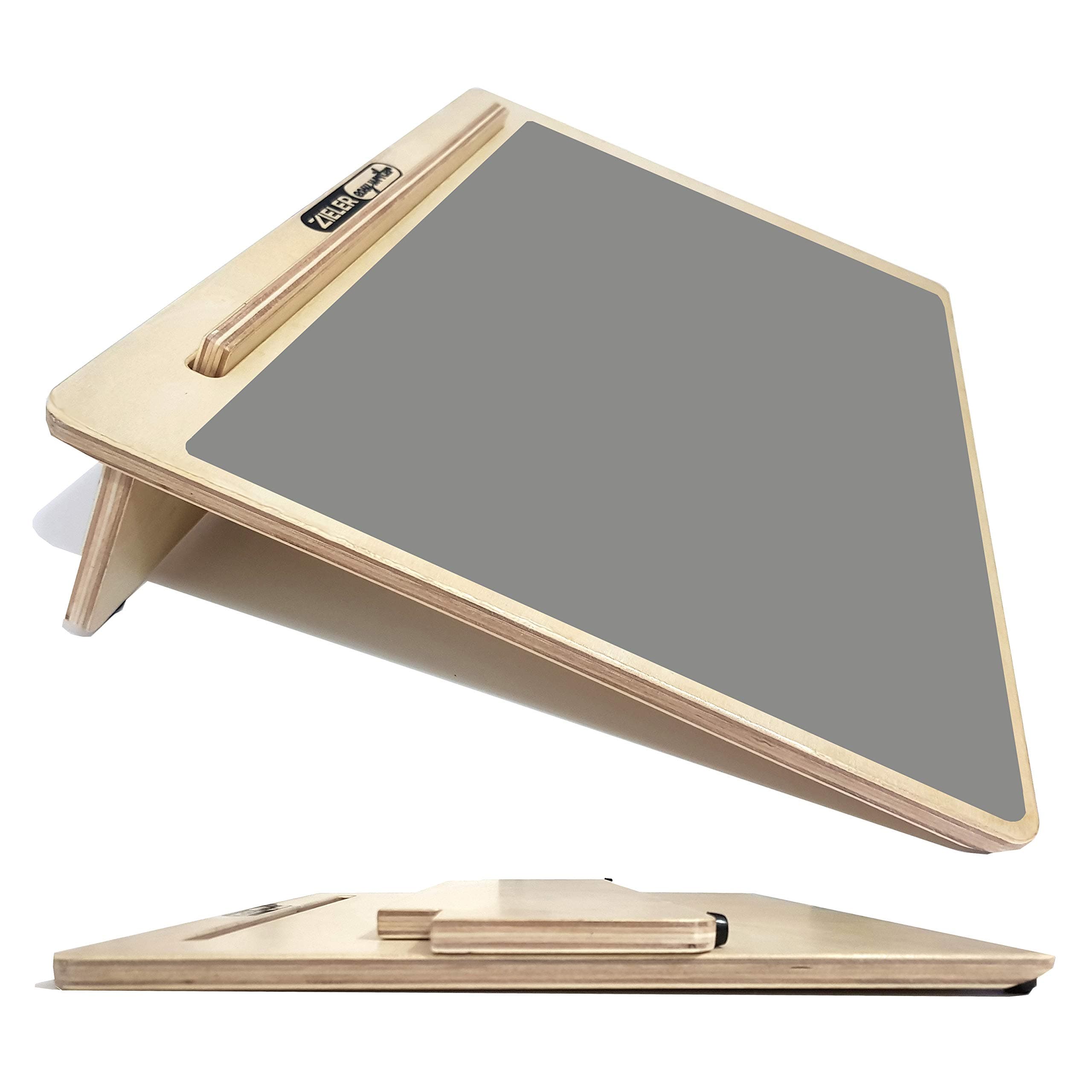 Zieler Ergonomic A3 Writing Slope with GRIP MAT for Better Writing Posture & Comfort Easywriter. Lacquered Wood with 20° Angle. Suitable for Children & Adults. Space Saving Design