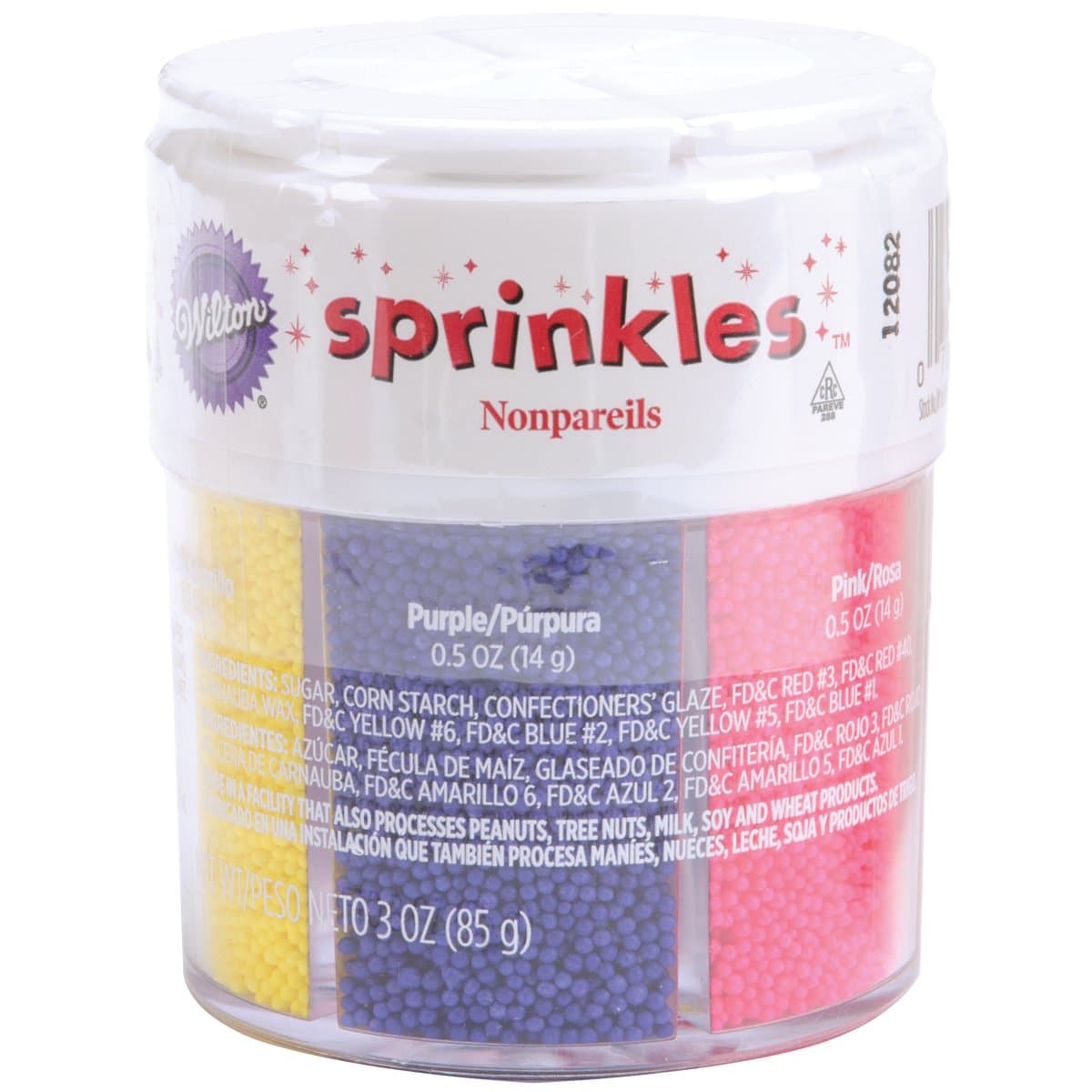 Wilton Nonpareils Sprinkles 3Oz-Bright (Pack Of 3)
