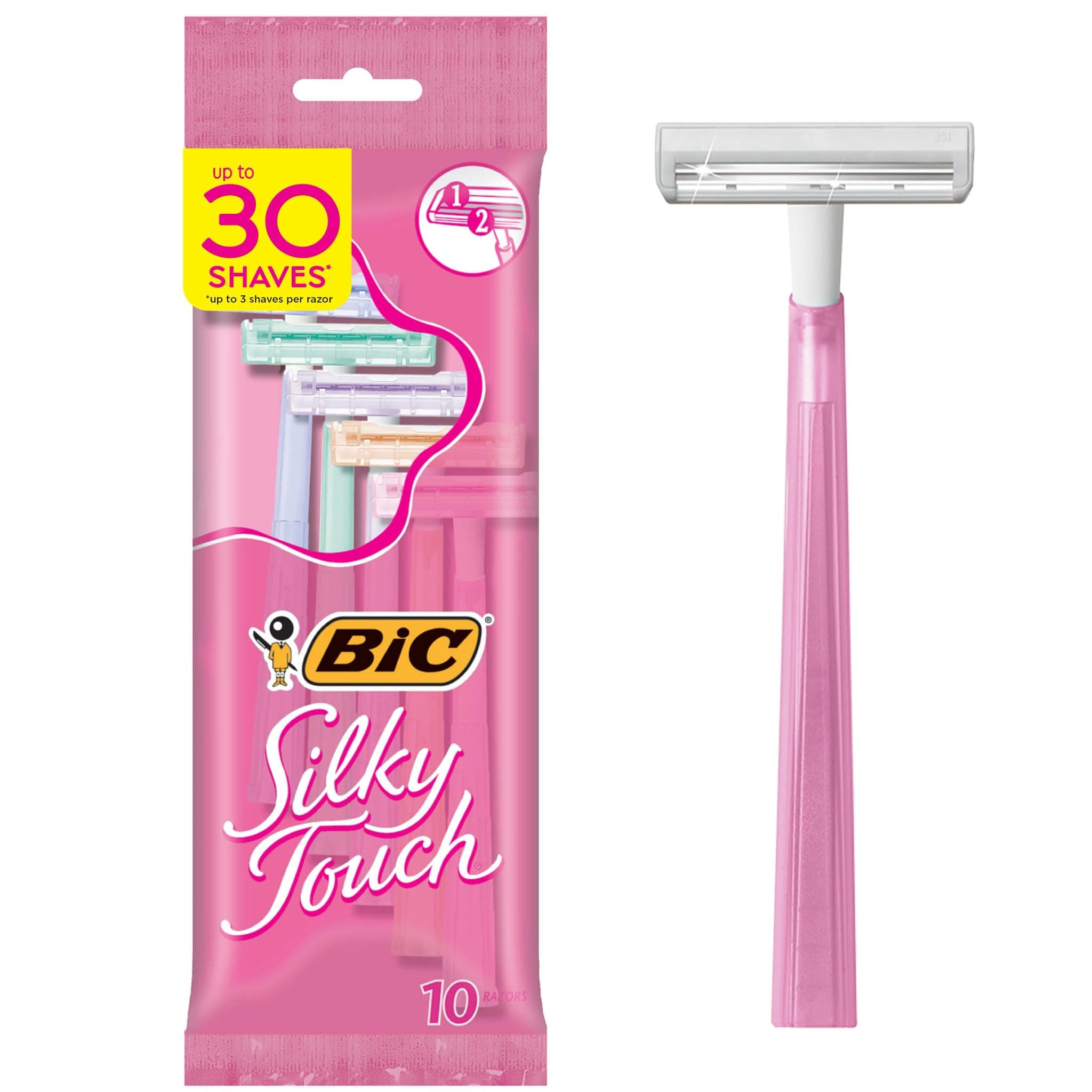 Twin Select Silky Touch Shavers 10 Each by BIC