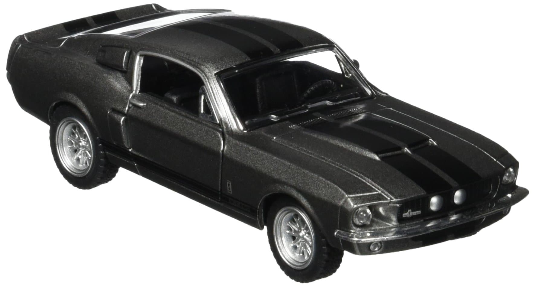 1967 Ford Shelby Mustang GT500 1:38 Scale 5" Die Cast Metal Model Toy Muscle Car (Grey)