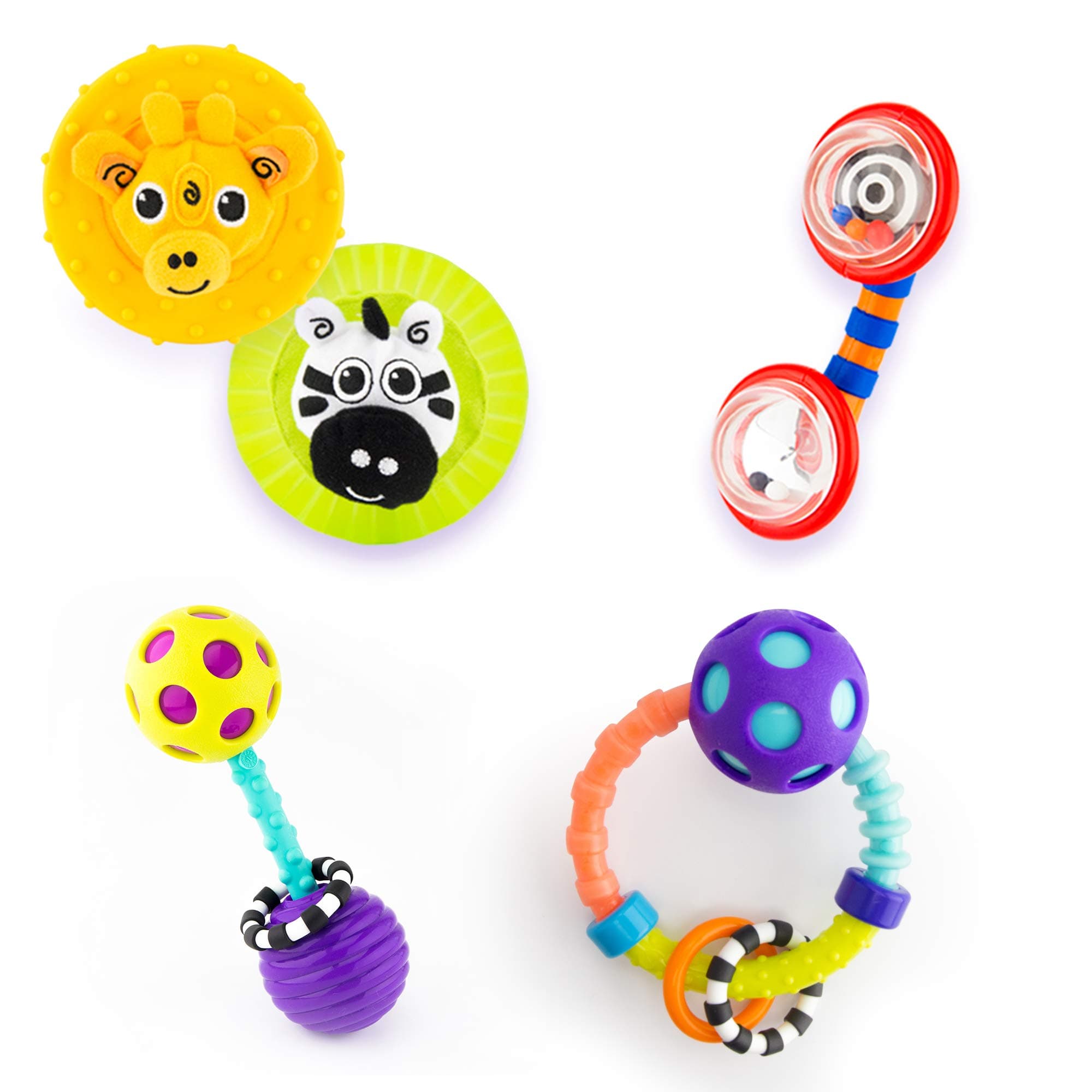 Infant Gift Set 0+ Months - 5 Piece Set with Different Rattles and Teethers