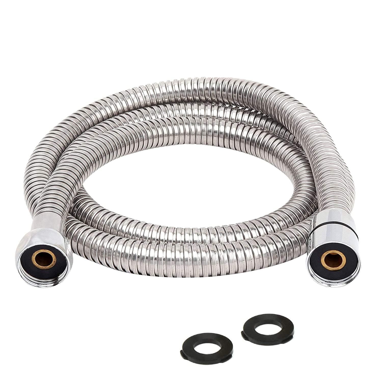 SAAVI (Quality First) 1.2 mtr, SS-304 High Density Flexible Shower Hose Pipe (Chrome)