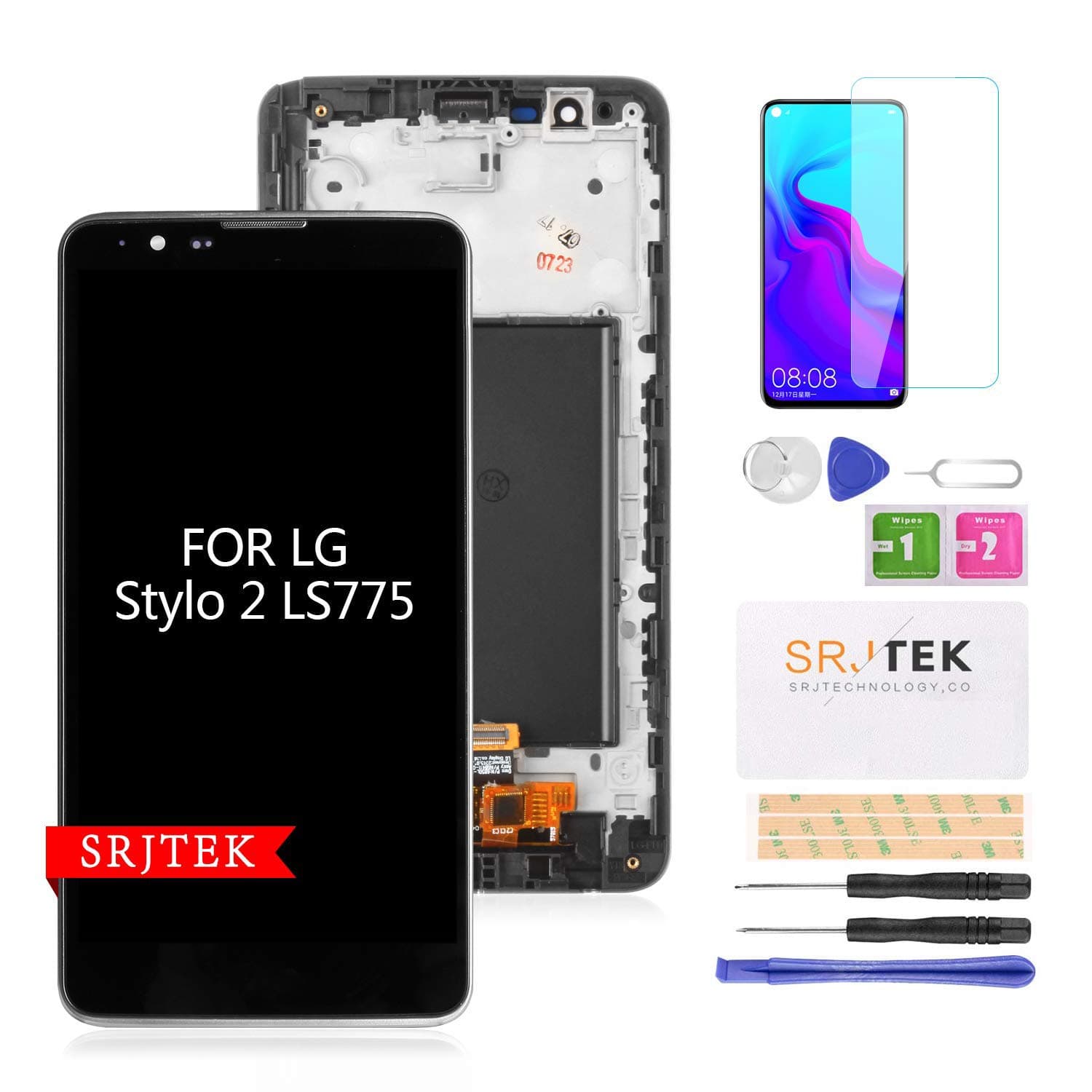 Screen Replacement for LG Stylo 2 LS775 K Series K540 L82VL L81VL L81AL F720L F720K K520dY LCD Display Touch Digitizer Panel Full Assembly Kits