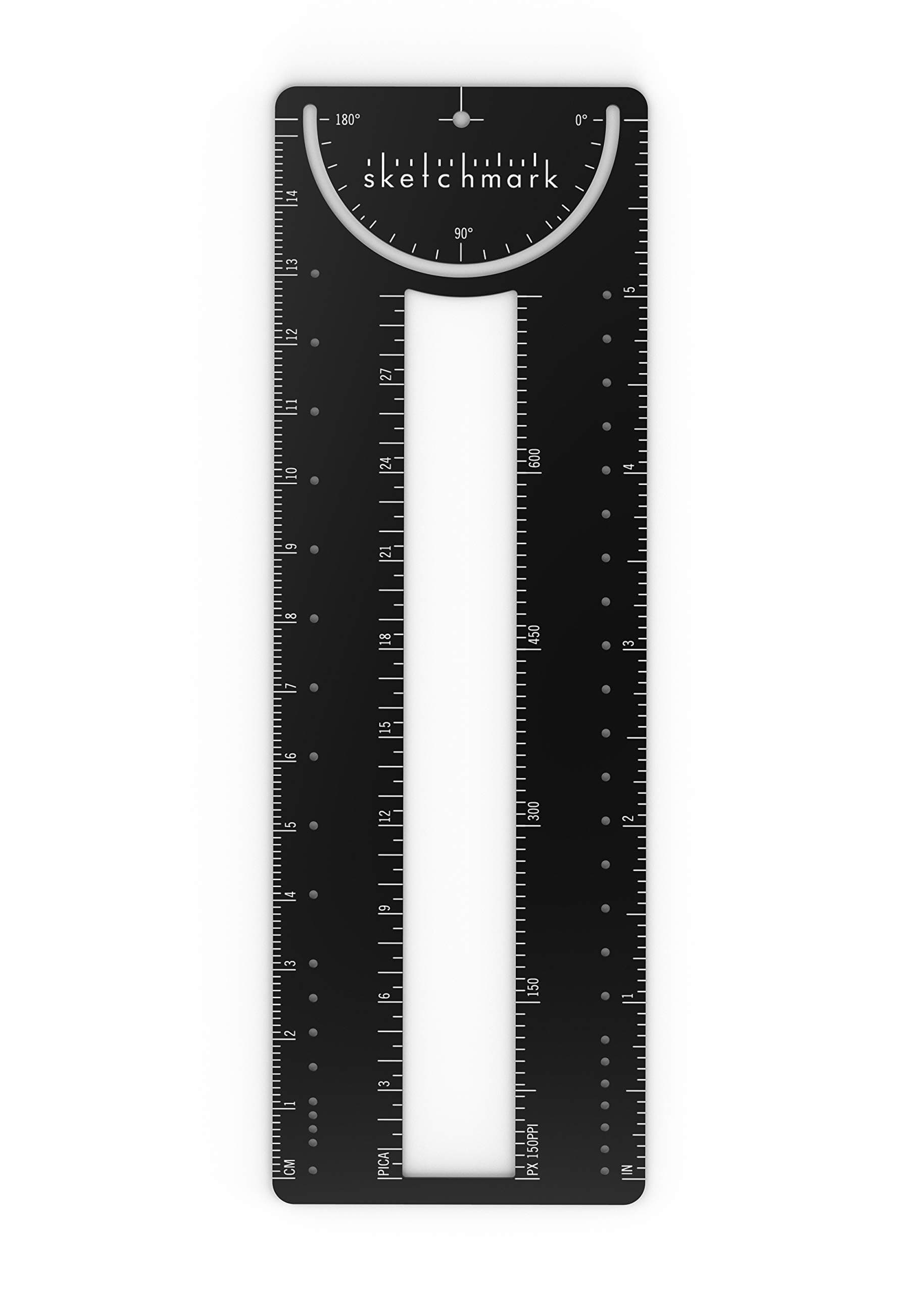 Sketchmark: ProRuler - Stainless Steel Scale Ruler Bookmark for Designers, Architects, and Engineers
