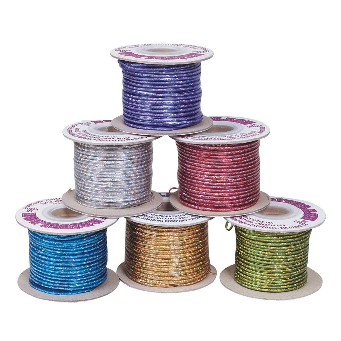 Holographic Lace 600 Yards - Assorted Colors (Pack of 12)
