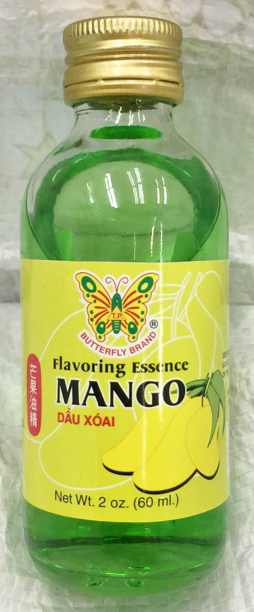 2oz Butterfly Brand Mango Flavoring Essence from Thailand, One Bottle