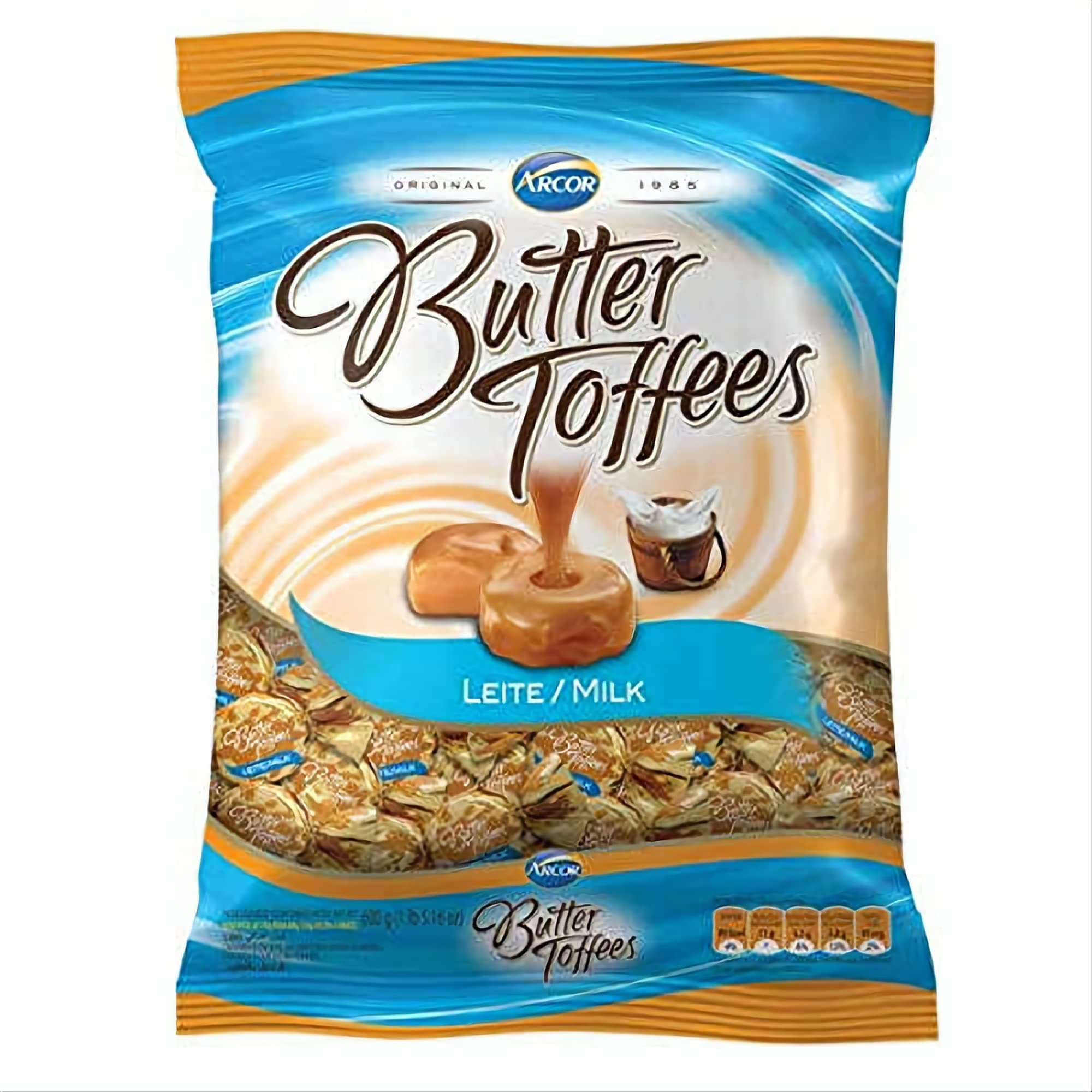 ARCOR Bala Butter Toffees Caramel 822 grs. / Butter Toffes Candies Caramel Flavor