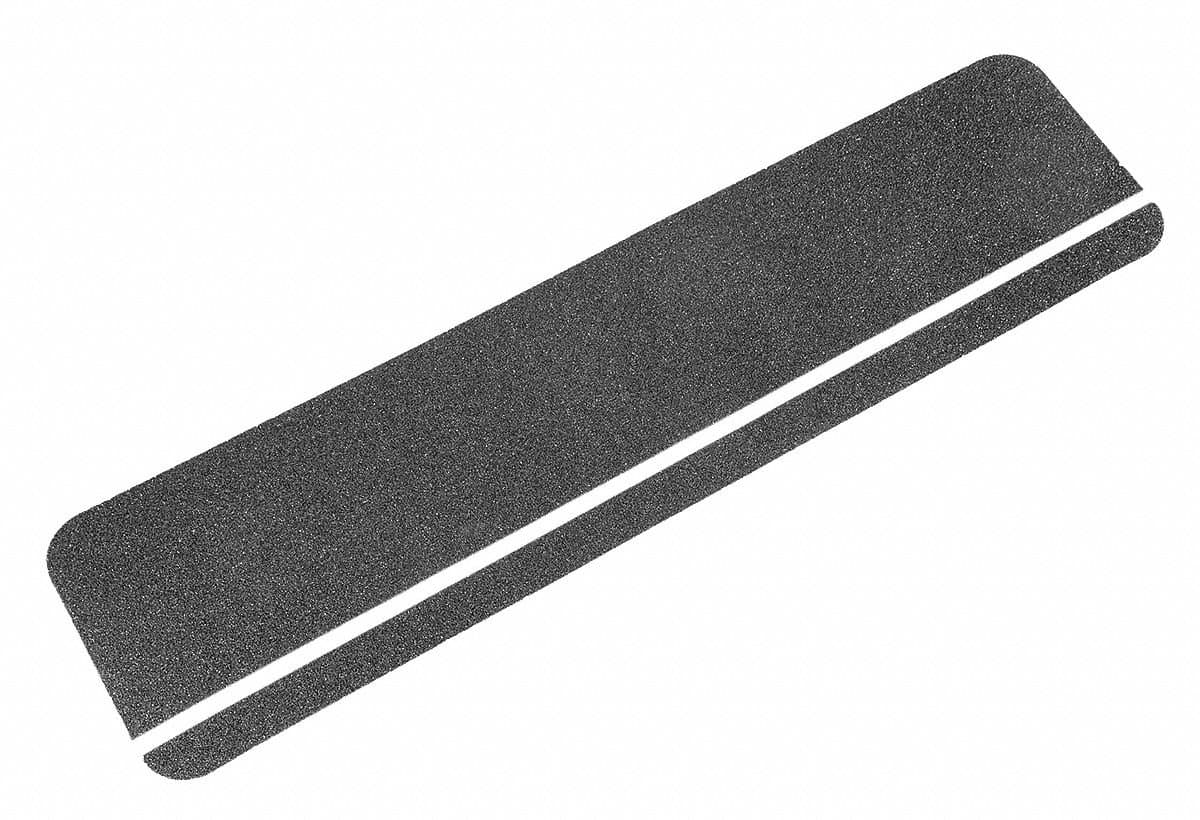 24" x 6" Silicone Carbide Antislip Tread, Black/Photoluminescent Stripe - 1 Each