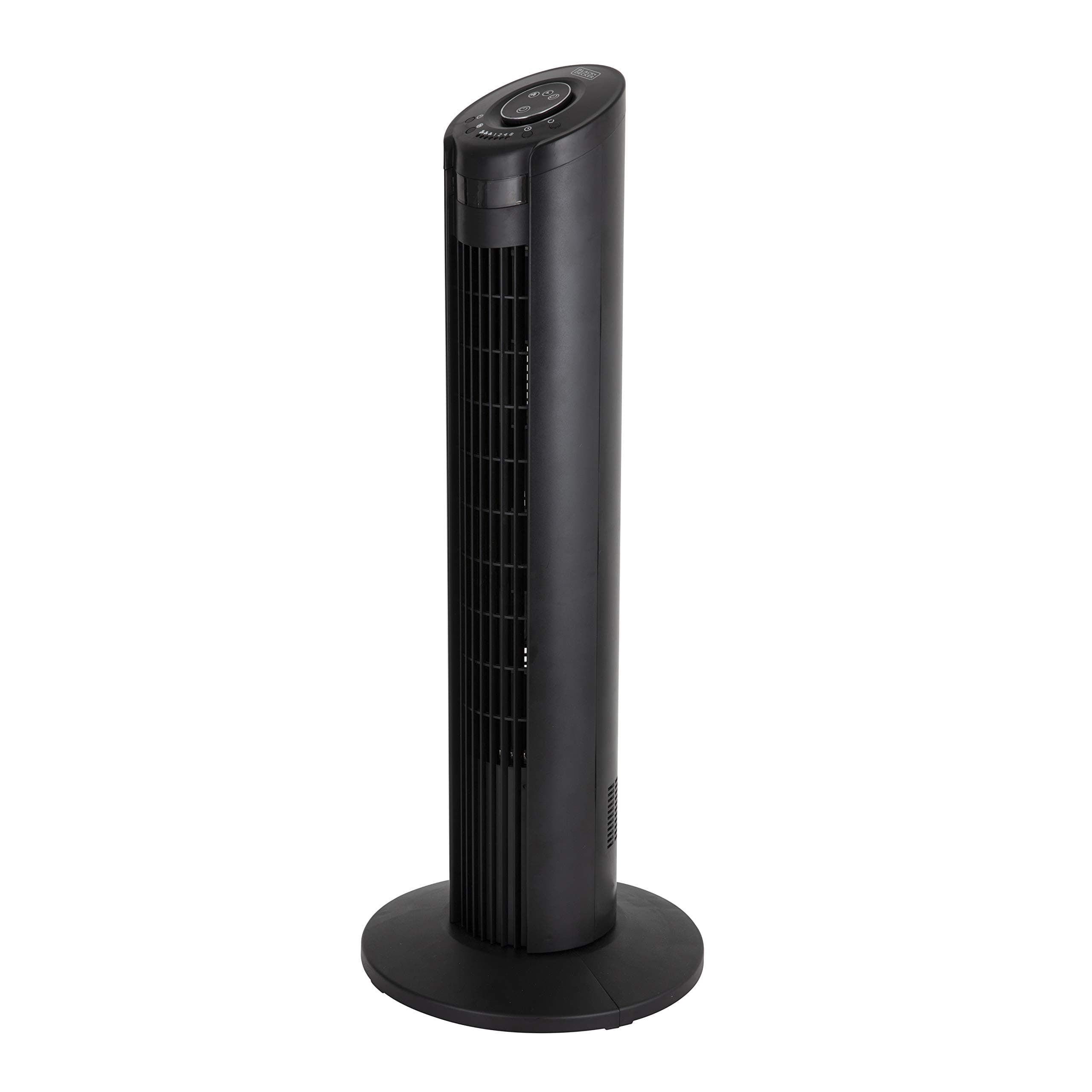 Black & Decker BXFT50004GB Digital Tower Fan with 8 Hour Timer, 3 Speed Settings, Automatic Oscillation, 32”, 55W,