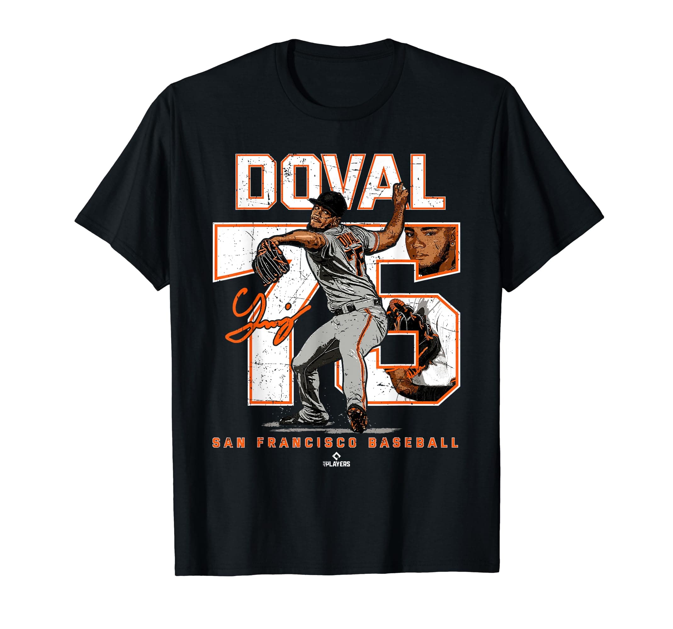 Number and Portrait Camilo Doval San Francisco T-Shirt