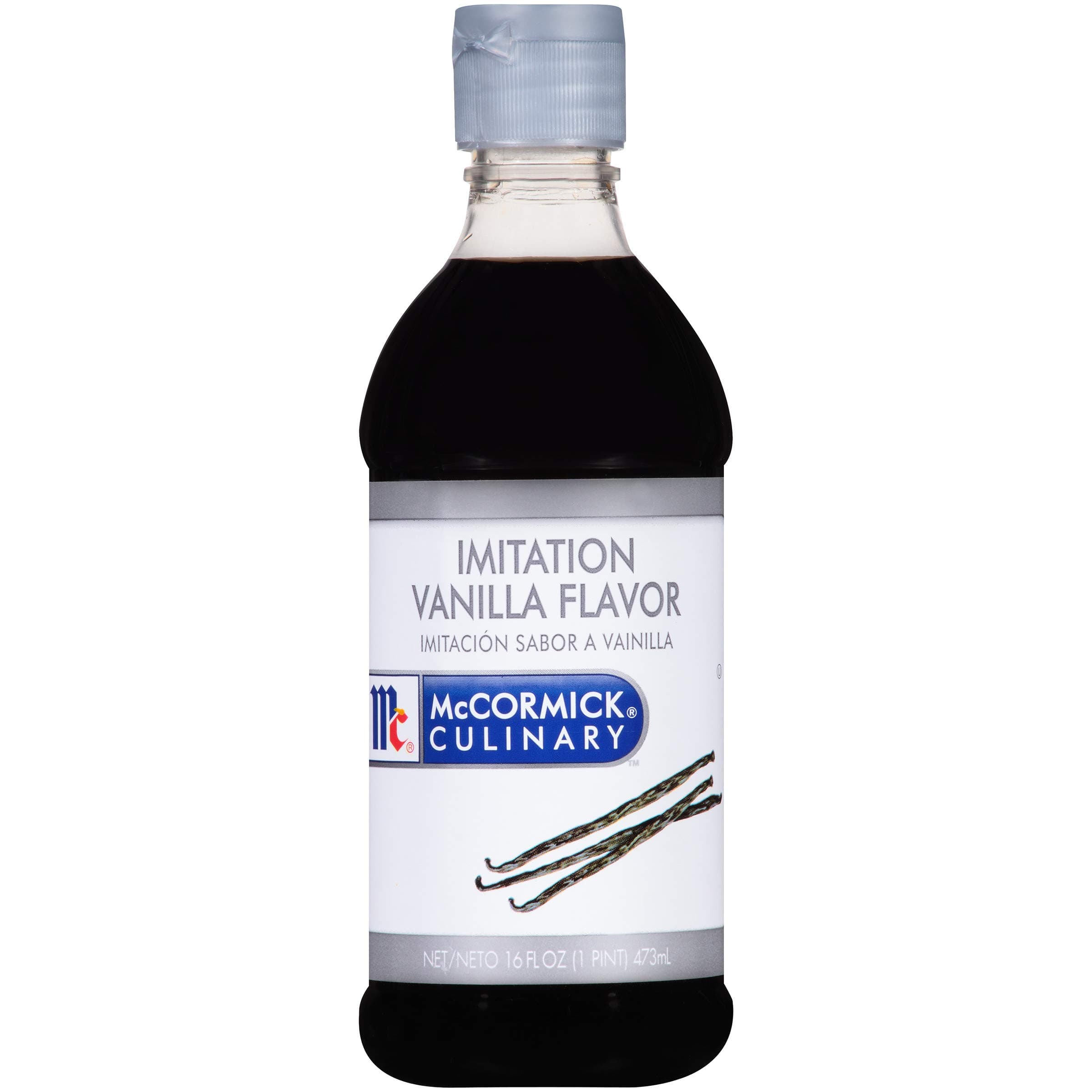 McCormick Culinary Imitation Vanilla Flavoring, 16 fl oz - One 16 Fluid Ounce Bottle of Imitation Vanilla Flavoring for Baking, Best for Cakes, Frostings, Desserts and More