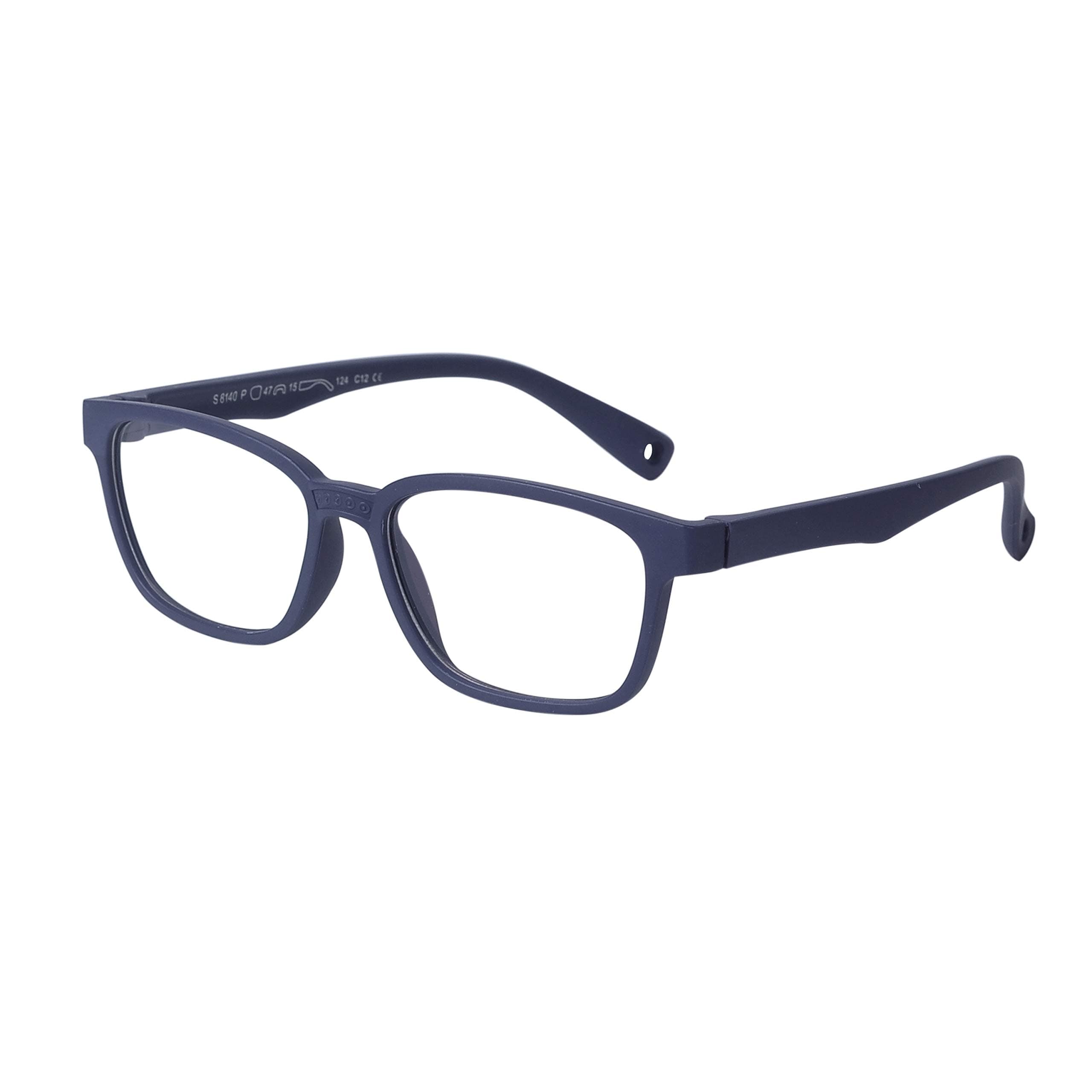 Blue Light Blocking Glasses for Kids Boys Girls Unbreakable Frame with Adjustable Strap + Case + Cleaning Cloth