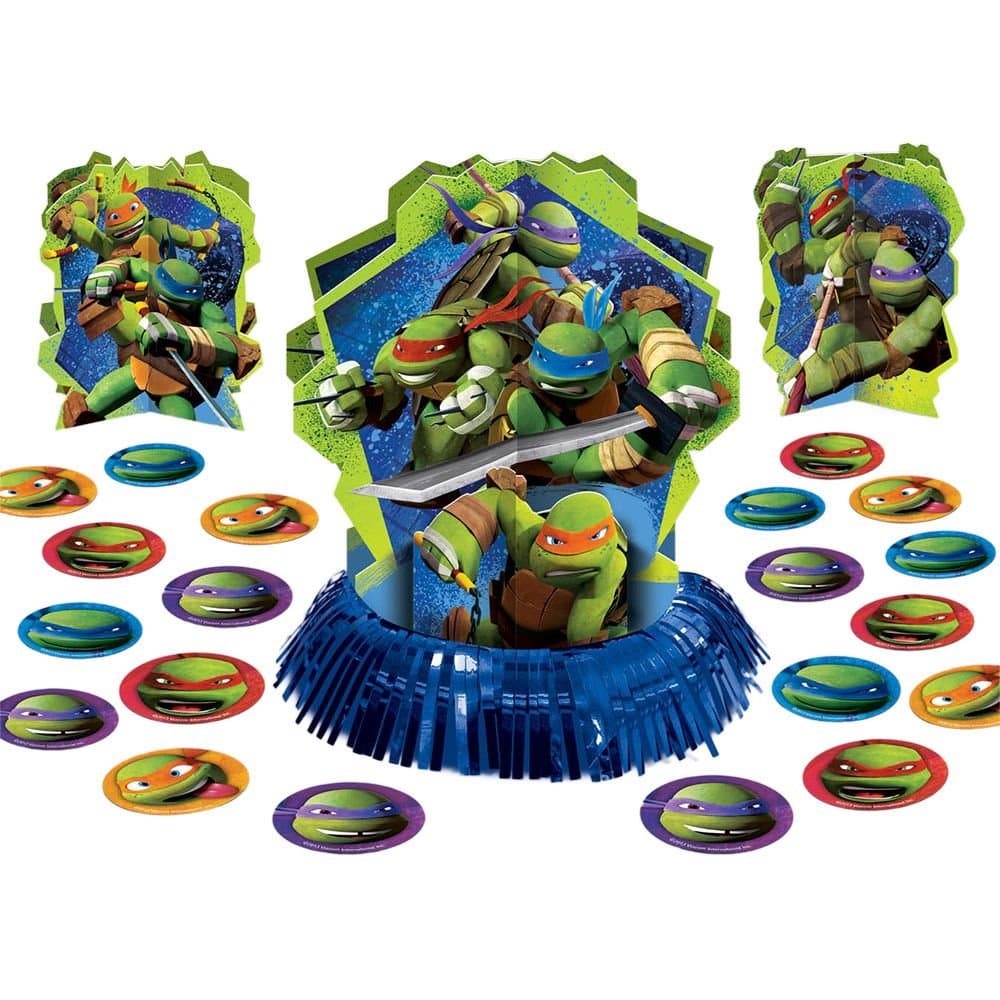 Amscan Teenage Mutant Ninja Turtles Table Decorating Kit - 281194, Multi Color