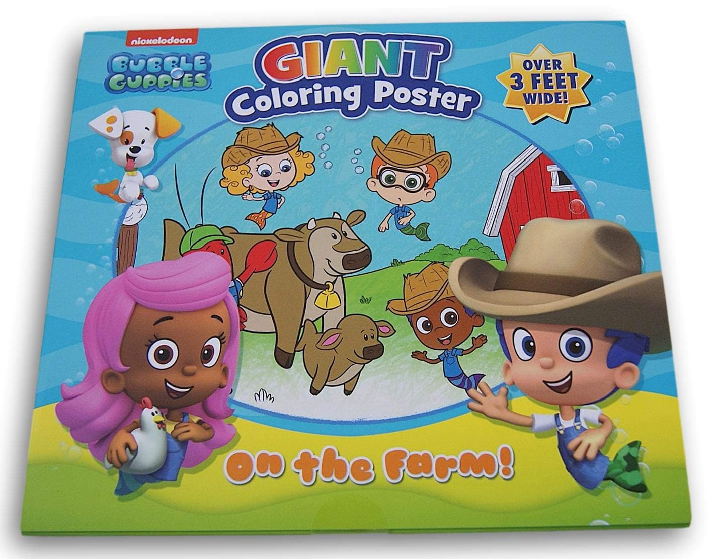 Imagine Publications Bubble Guppies Giant Coloring Poster - Over 3 Feet Wide! - Coloring Poster - For Kids, Little Kids - Bubble Guppies Theme - Large Size