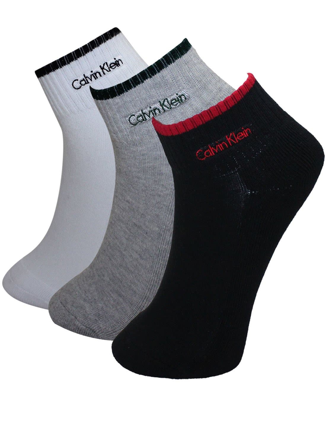 (Pack of 3) Mens Calvin Klein CK Soft Athletic Cushion Sole Socks