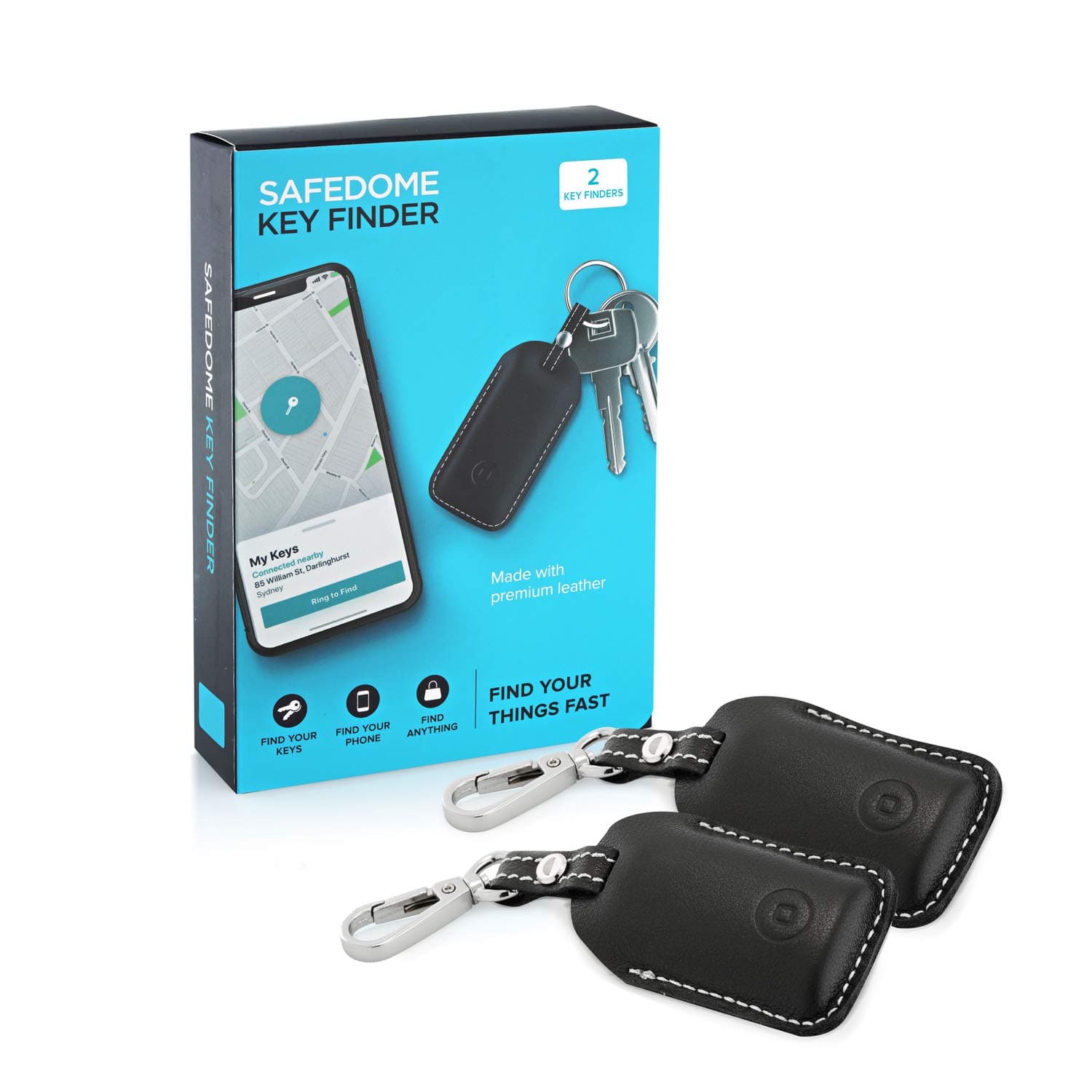 Key Finder Bluetooth Tracker - Two Pack