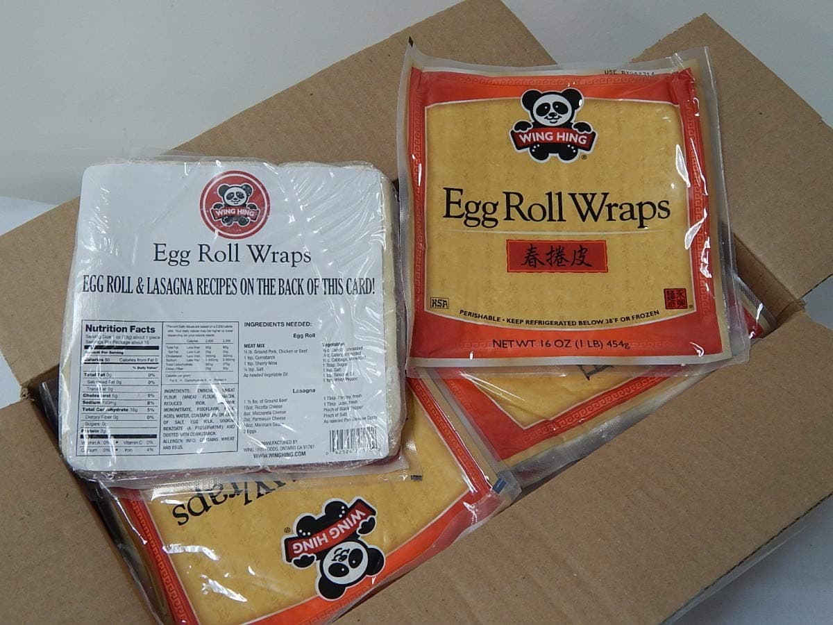 Wing Hing Eggroll Wrap, 16 Ounce -- 12 per case.