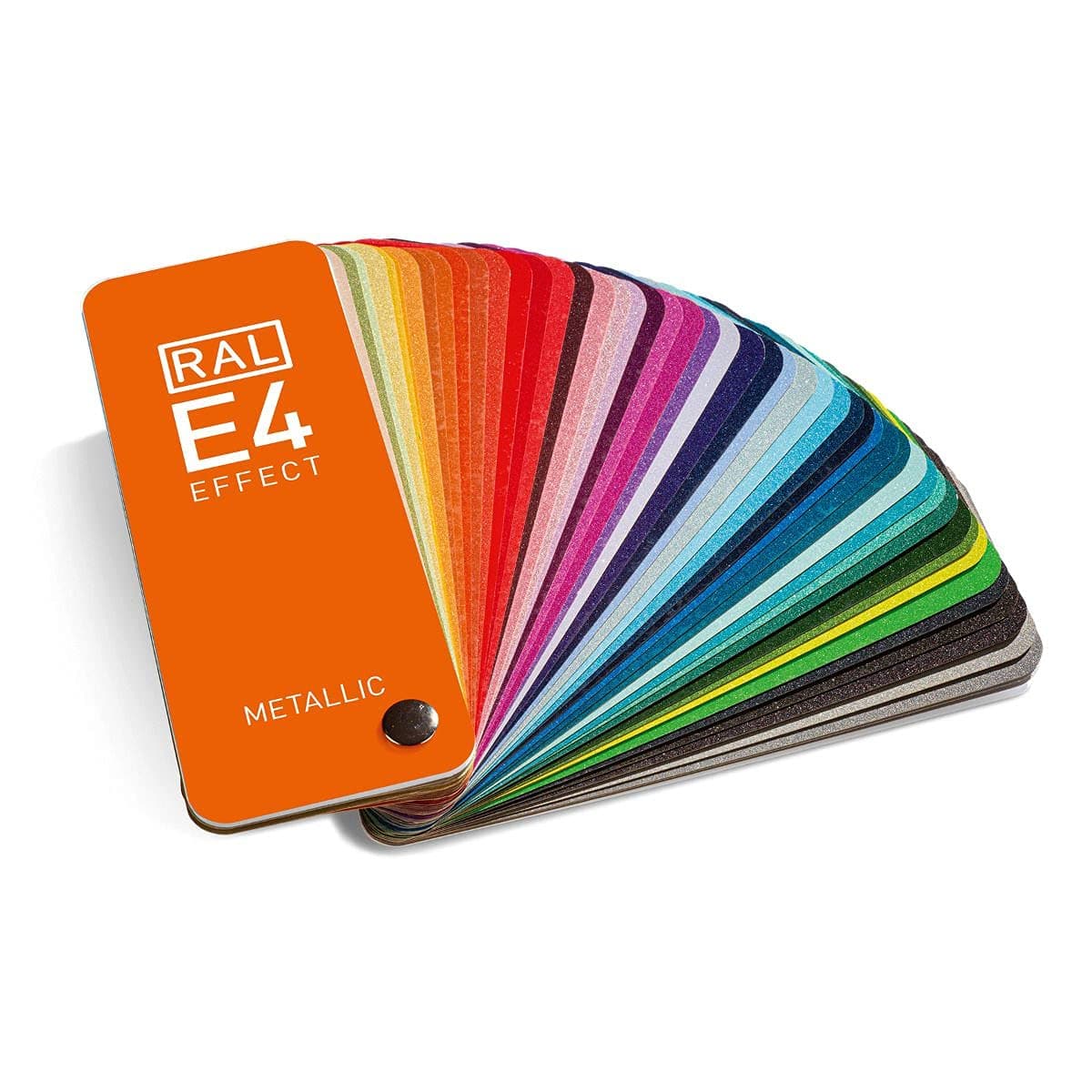 E4 Color Chart, 70 Metallic Colors, Full Page Color Swatches, High Gloss