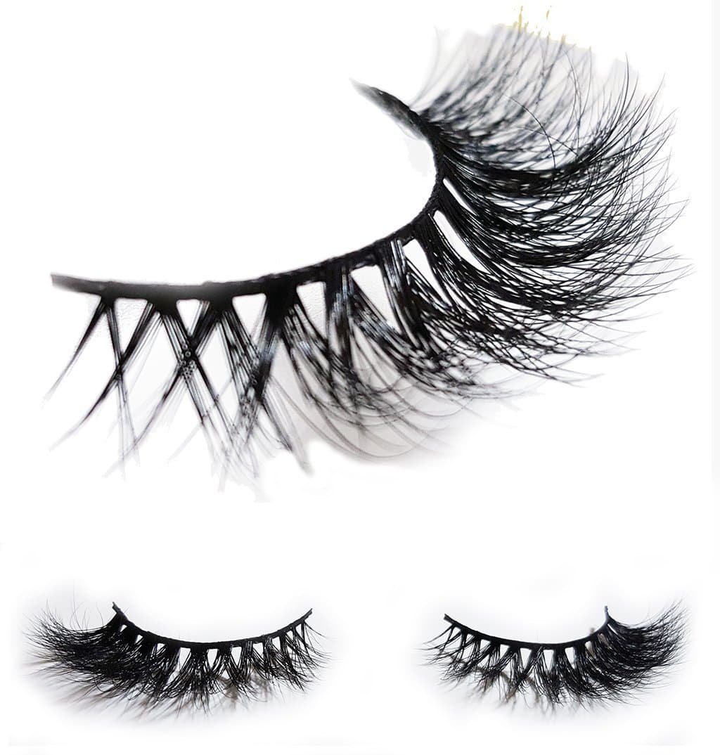 LUXILASH KYLIE Amazing Double Layered 3D Fake Mink Eyelashes - Reusable Luxury Strip Natural False Eyelash Extensions