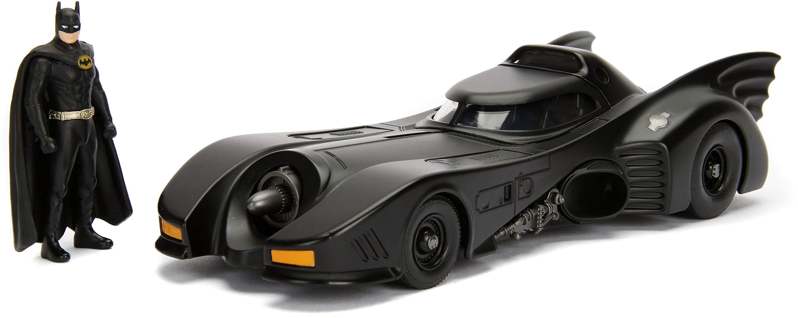 Jada Toys 1:24 1989 Batmobile Die-cast Car with 2.75" Batman Figure, Toys for Kids and Adults