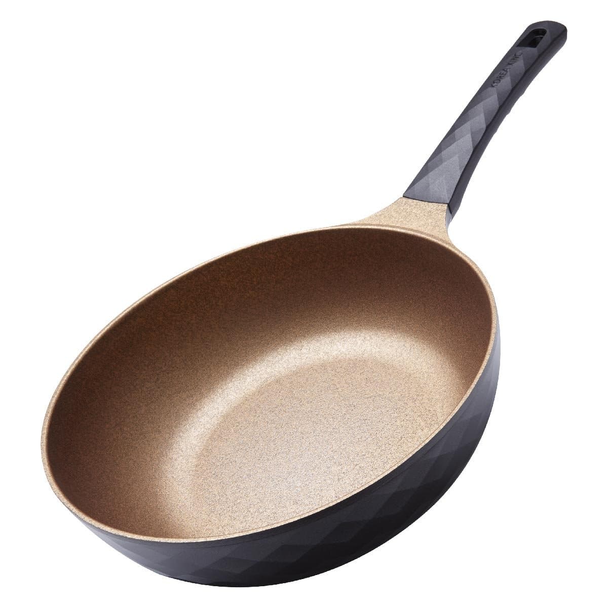 Diamond Series Marble Nano and Titanium Coating Pan Cooking without Oil Width 28CM.+ Free Flipper used in frying