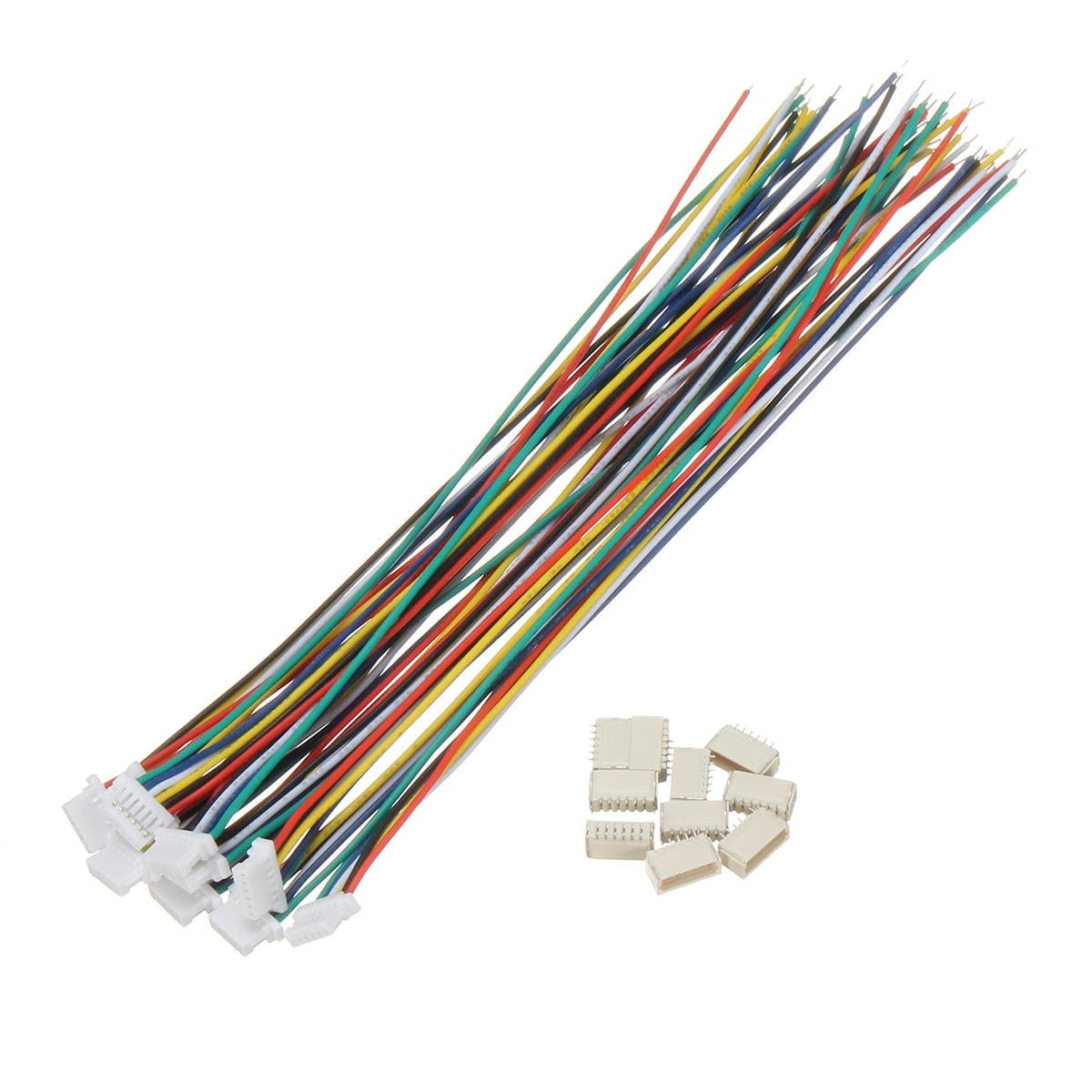 Universalmart Mini Micro JST 1.0mm SH 6-Pin Connector Plug with Wires Cables 150mm-20Pcs