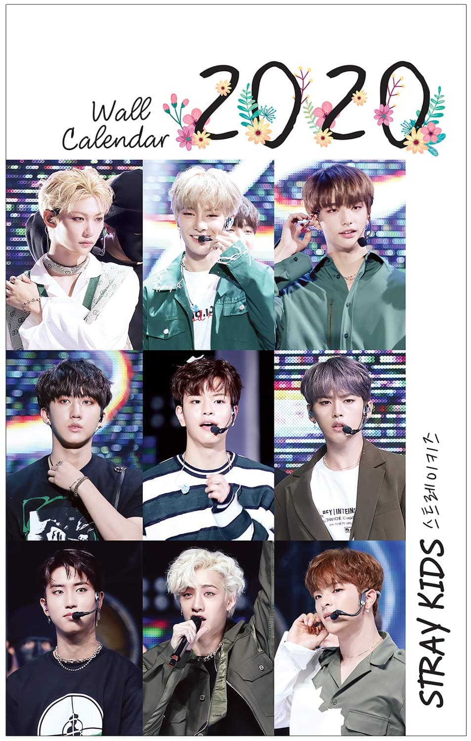 Kpop Idol 2020 New Wall Calendar (Stray Kids)
