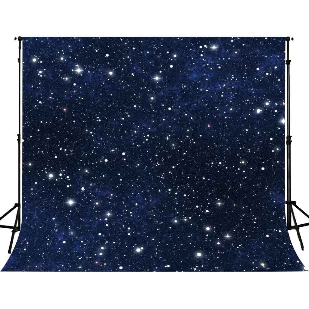 10x10ft Night Starry Sky Photo Backdrop Studio Props Stars Background GEFU639