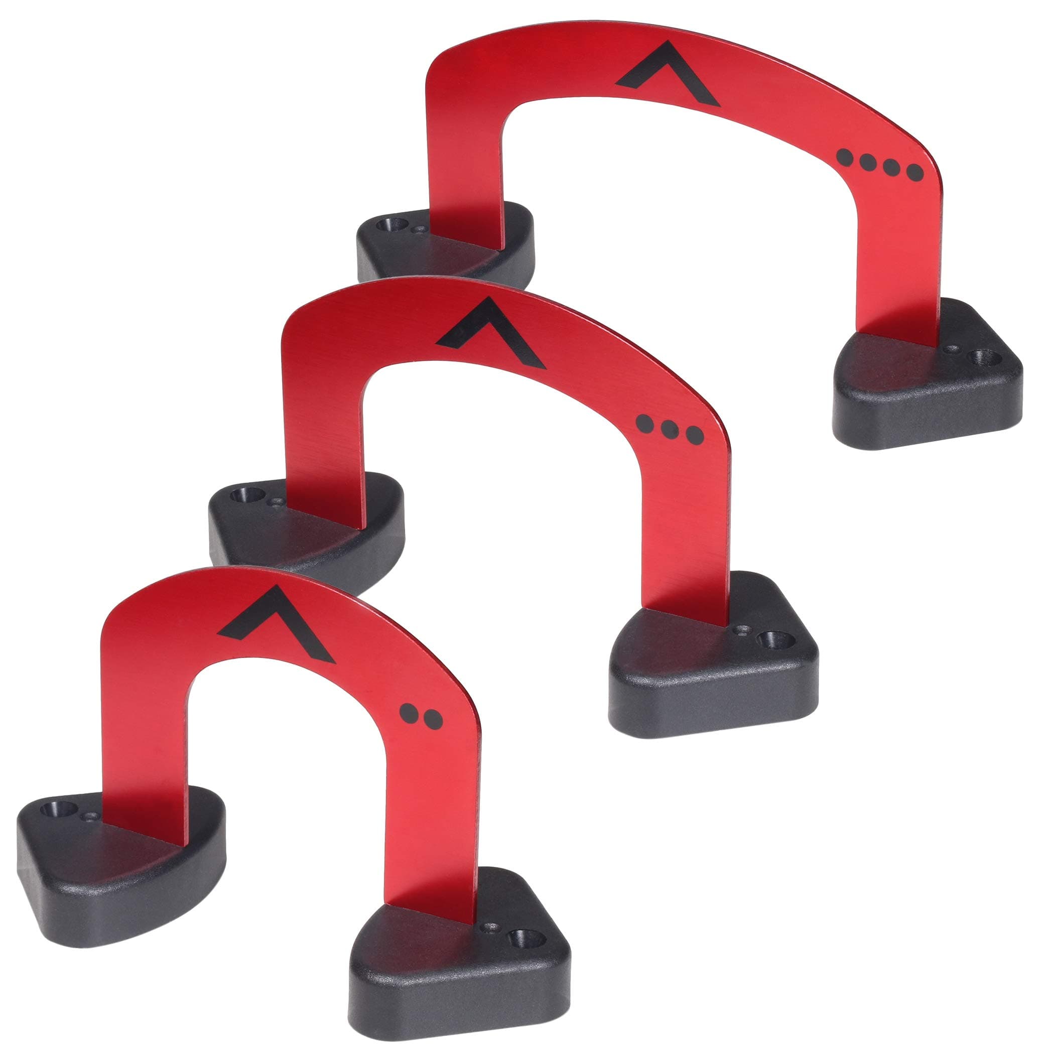 Gosports Align Putting Gates Practice Set: Includes 3 Premium Metal Gates (2" / 3" / 4") - Use On The Green Or At Home, Red