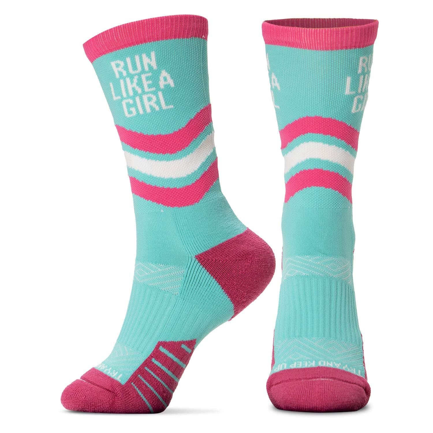 Gone For a Run Inspirational Athletic Running Socks | Mid-Calf | Multiple Designs