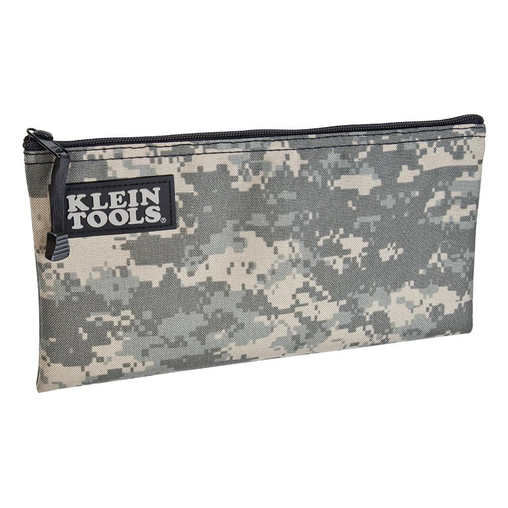 Klein Tools 5139C Zipper Bag, Camouflage Cordura Nylon Tool Pouch with Heavy-...
