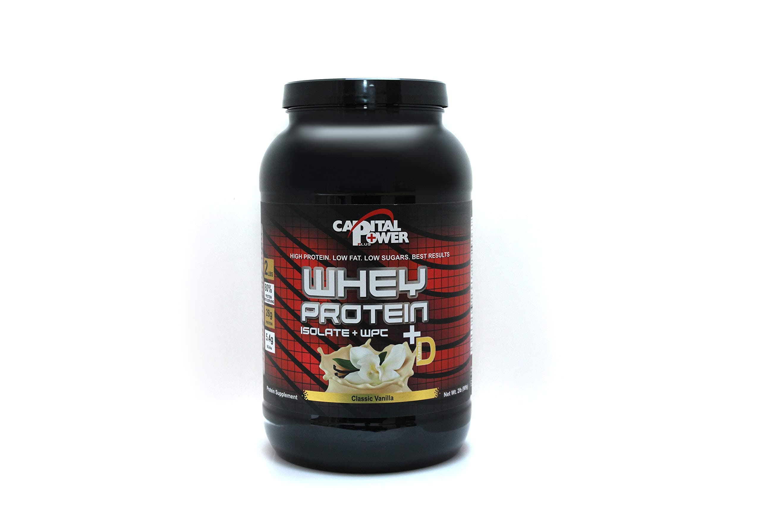 WHEY Protein Isolate Vanilla%80 Protein Powder +Vitamin D