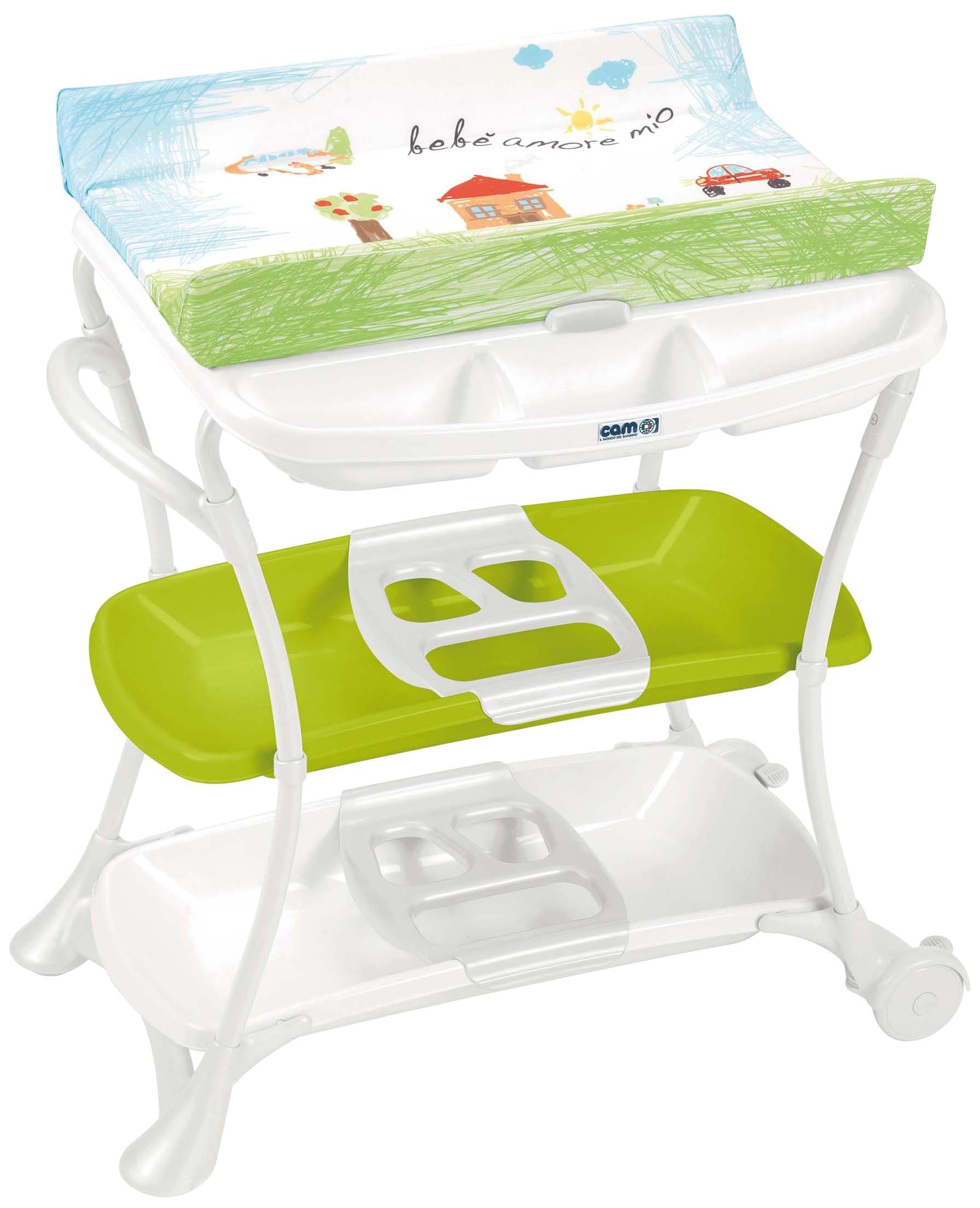 CAM II Mondo del Bambino C610008/222 Changing Table Cloud Design Green