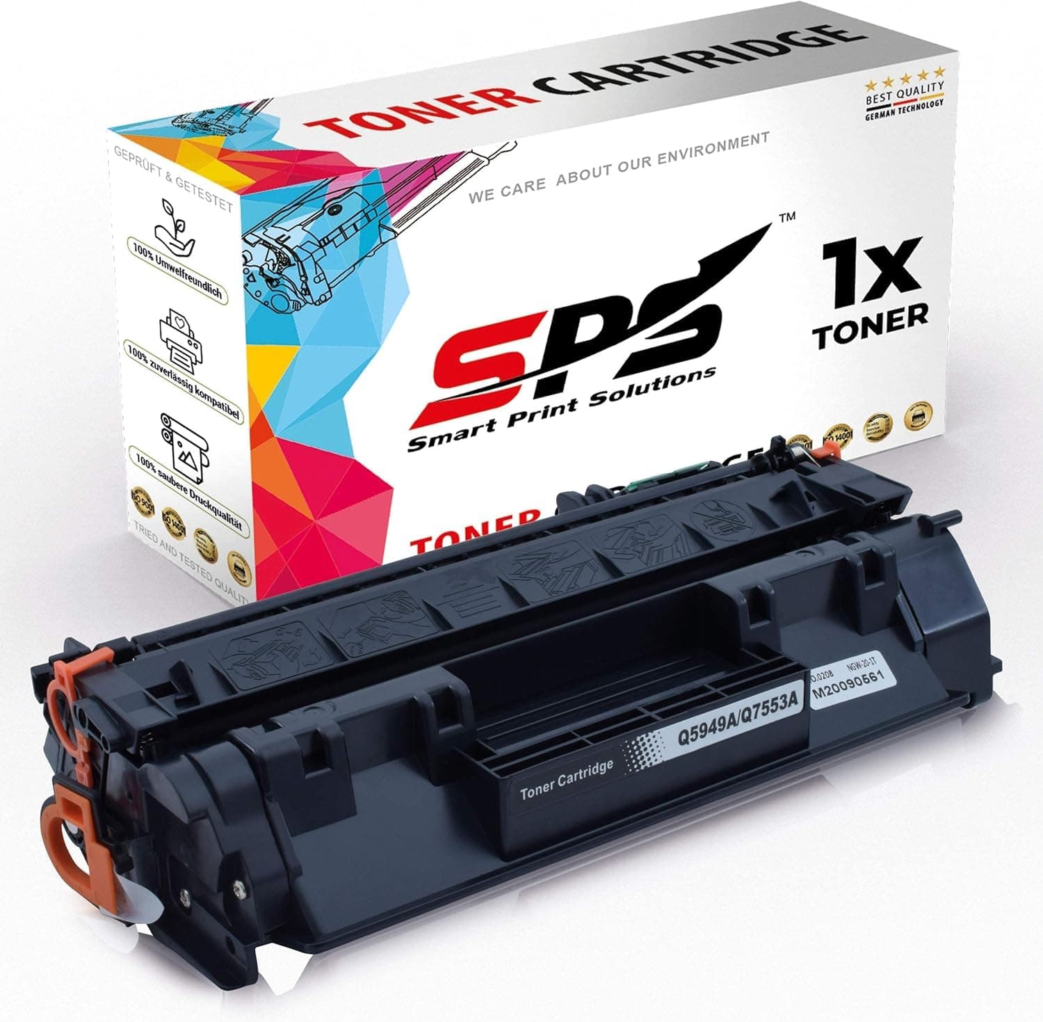 Smart Print Solutions SPS Compatible Toner Cartridges for HP - Q5949A 49A | Laserjet 1160| 1160LE| 1320| 1320N| 1320NW| 1320TN| 3390| 3390 AIO| 3392| 3392 AIO | 1x Black | 2,500 Pages