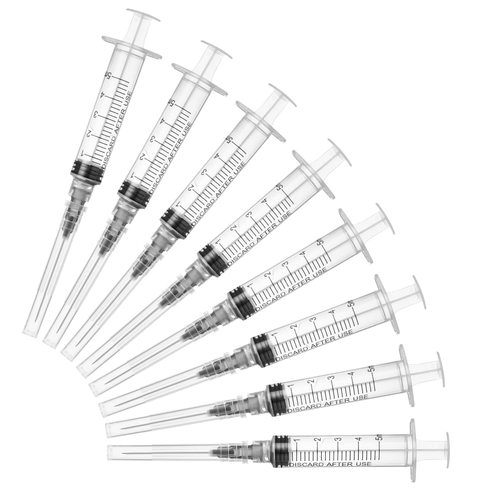 5ml/cc Lab Supplies with Luer Lock 22& Individually Wrapped (20Pack)