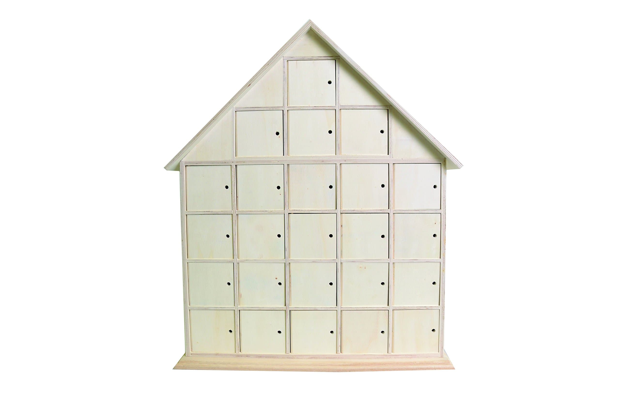 Artemio 14001417 Wooden Advent Calendar to Decorate House-44.5cmx 35cmx 7Cm