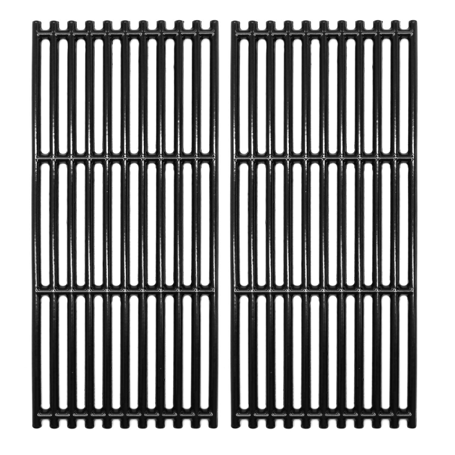 Hongso 18 1/4 inch Coated Cast Iron Grill Grates for Charbroil 463241013, 463241014, 466241013, 463243812, 466241014, 463270612, G526-0007-W1, Tru-Infrared 2 Burner Grills, PCB007