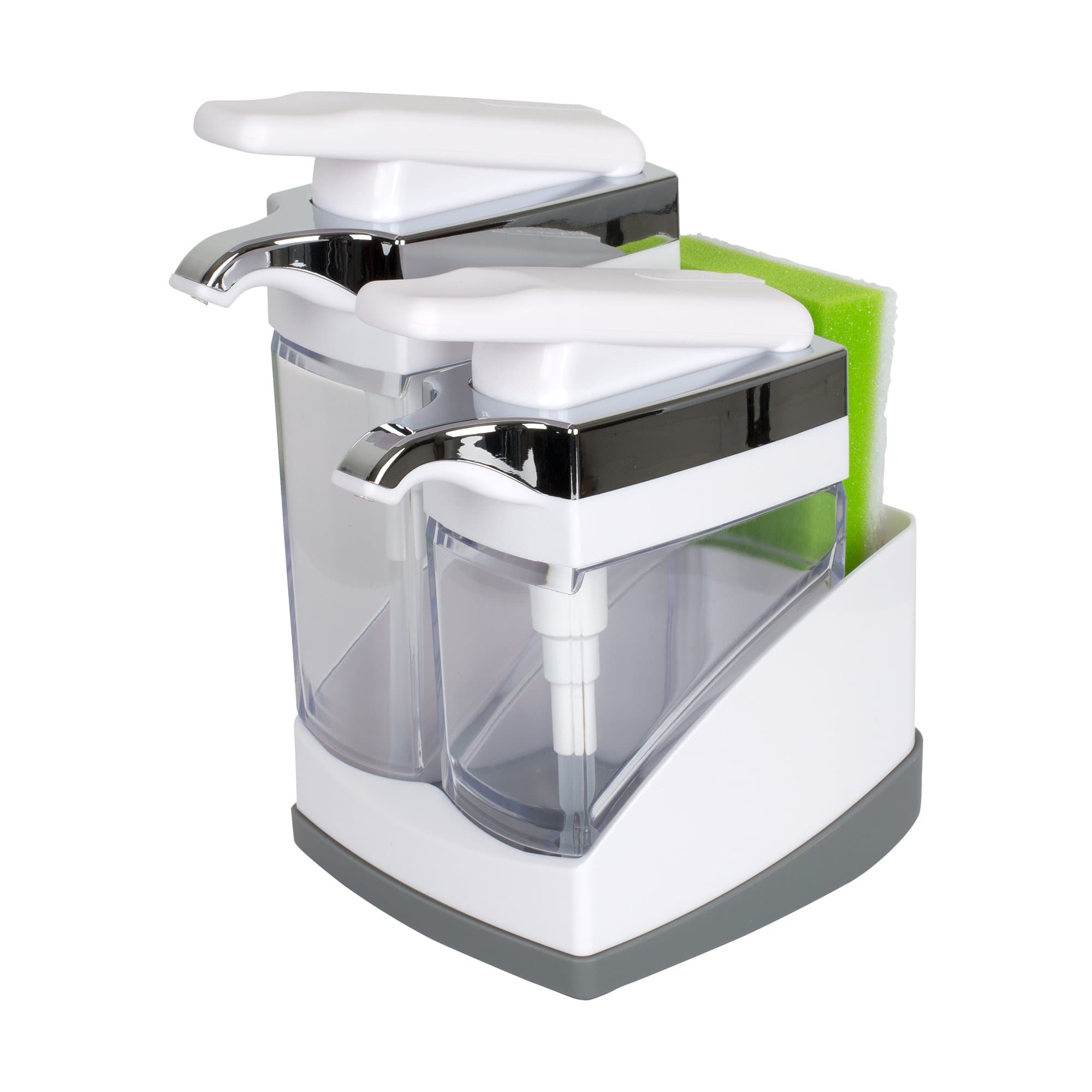 Sink Sider Duo with Sponge - White & Chrome Plating