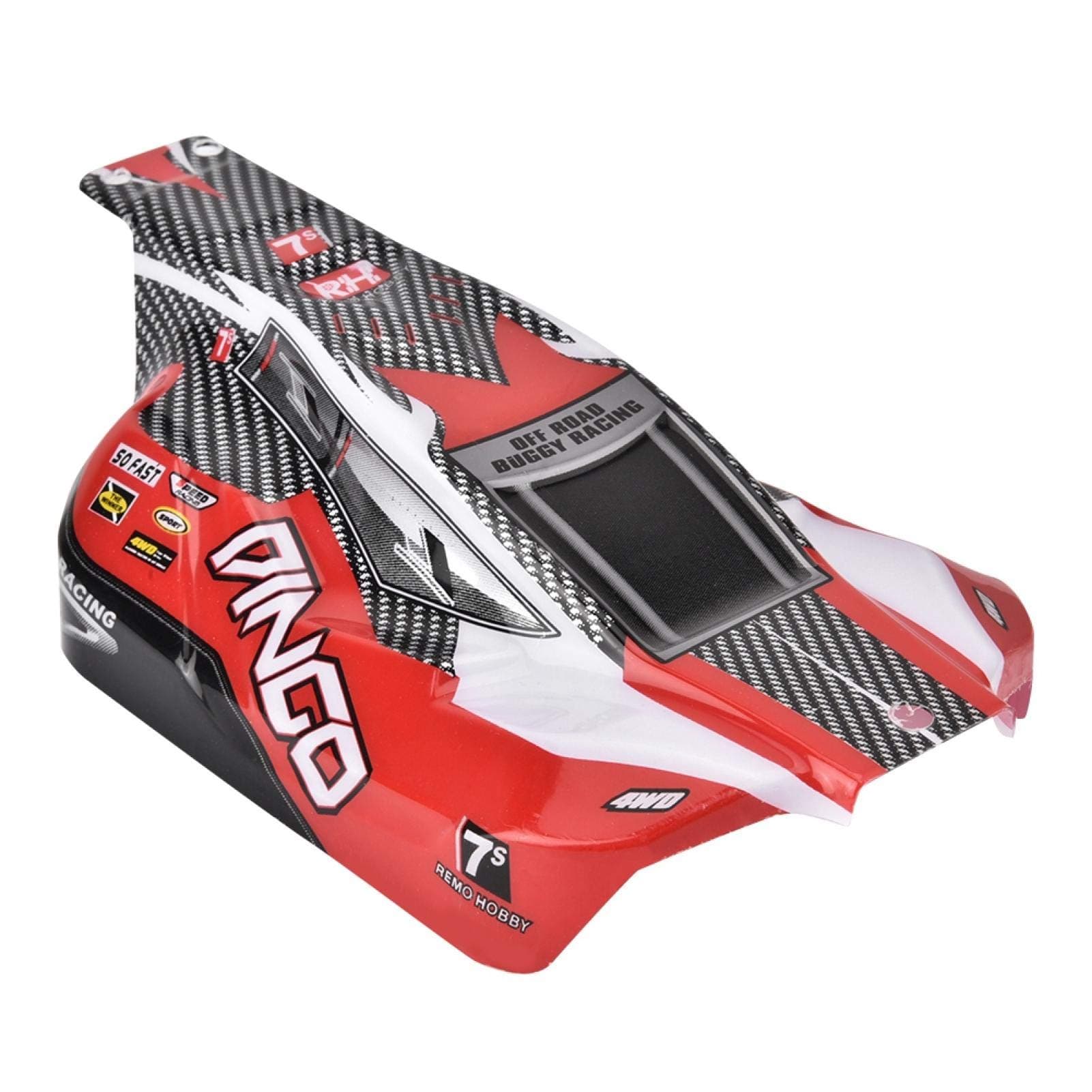 Durable Robust Standard 1/16 Scale Off Road Buggy Body Shell wear- REMO RC Car Part Exquisite Workmanship for Kids Indoor Outdoor(Red D5602)
