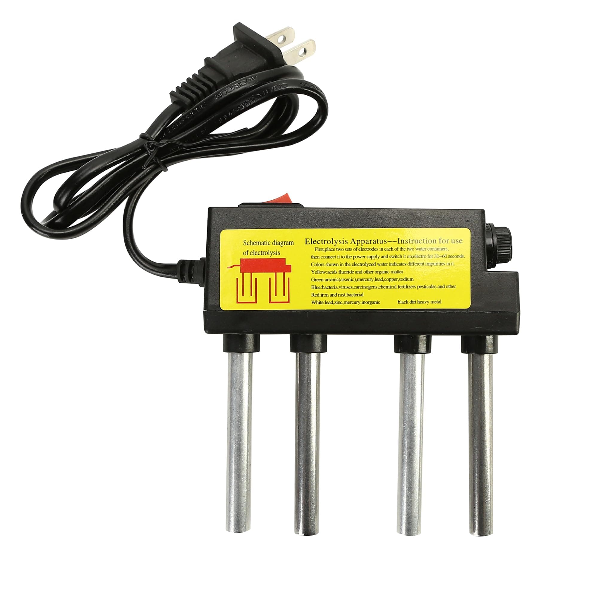 Quick Quality Electrolysis Tester, Home Use Electrolyzed Water Purity Measuring Tool with TDS Filter and Iron Bar Electrolyte Machine for Household Testing