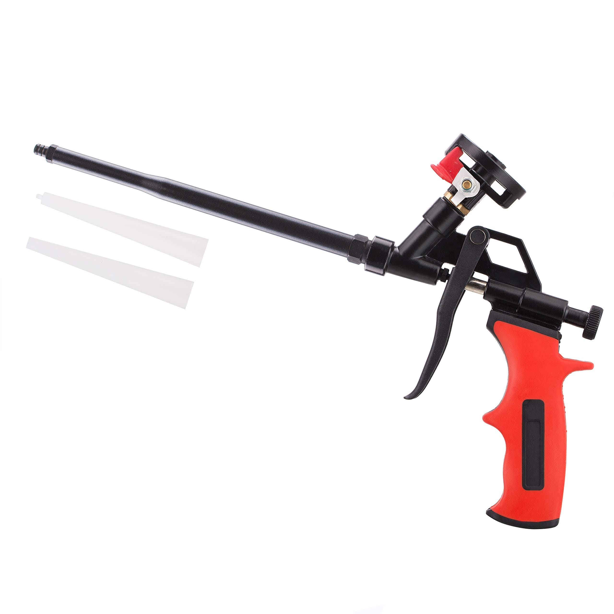 Needn't Clean Foam Gun, Pu Expanding Foaming Gun, Upgrade Caulking Gun, Heavy Duty Spray Foam Gun, Metal Body Covered with PTFE, Suitable for Caulking, Filling, Sealing, Home and Office Use