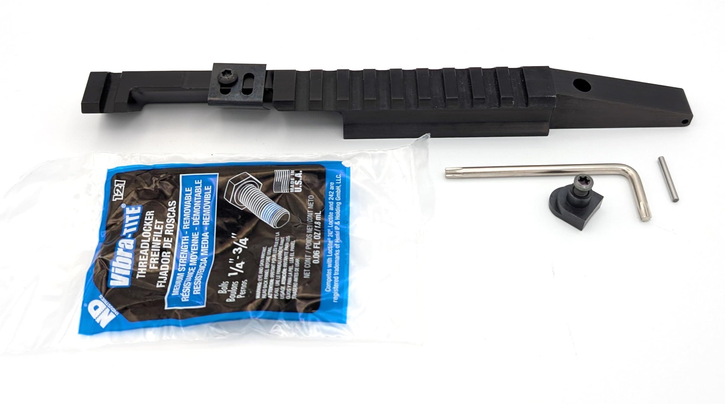 BadAce Low-Profile Picatinny Rail NDT (No Drill-Tap) Scope Mount for Swiss K31