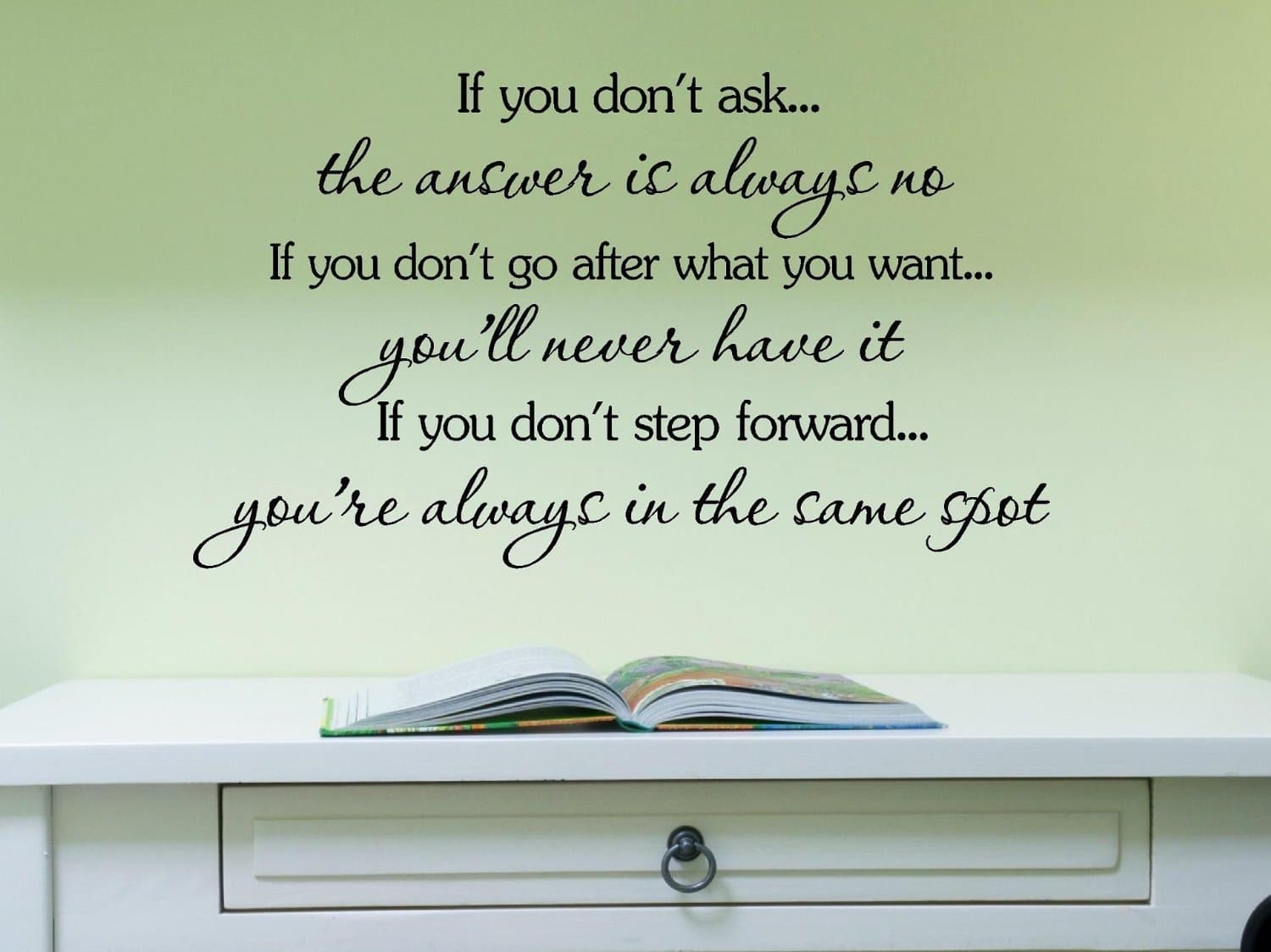 Decalgeek if You Don't Ask Vinyl Wall Art