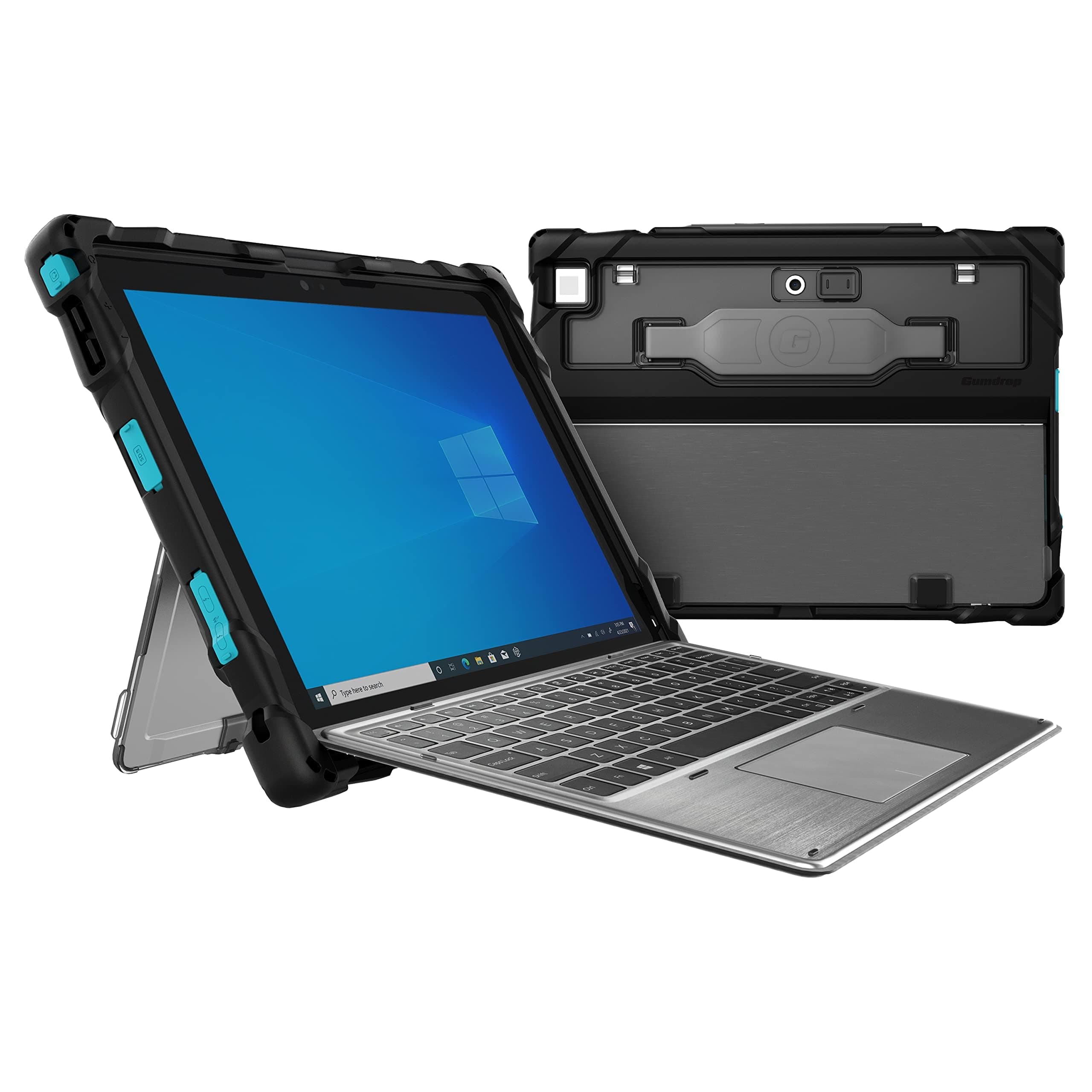 DropTech Laptop Case Fits Dell Latitude 12" 7200/7210 2-in-1 (Without Smart Card Reader) for Office, Travel, Business and Professionals, Rugged Bumpers for Reliable Device Protection – Black